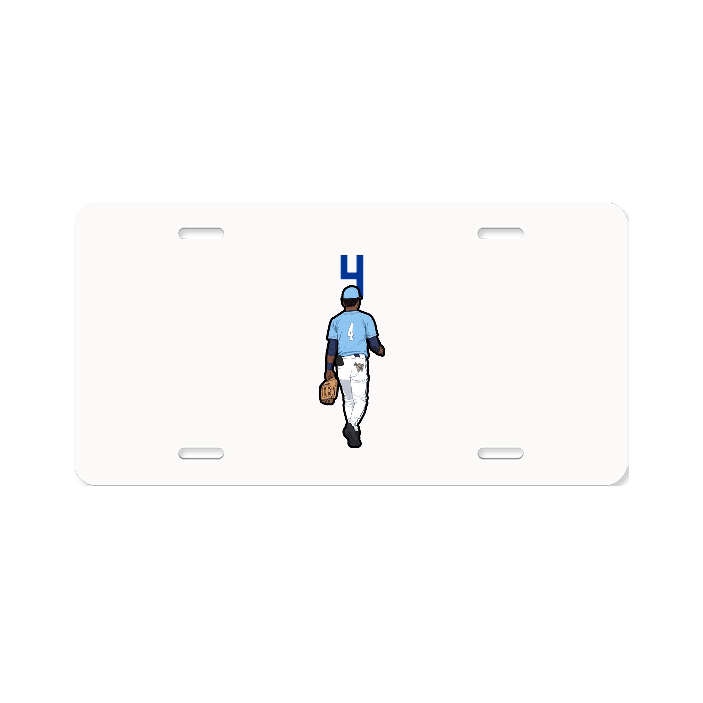 License Plate — Number Top in Classic
