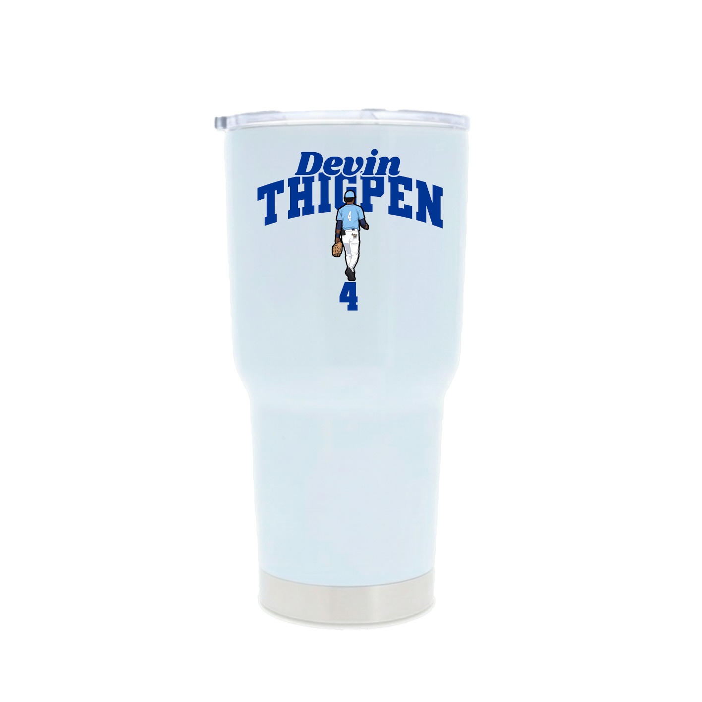30oz Stainless Steel Tumbler — Signature Arch in White