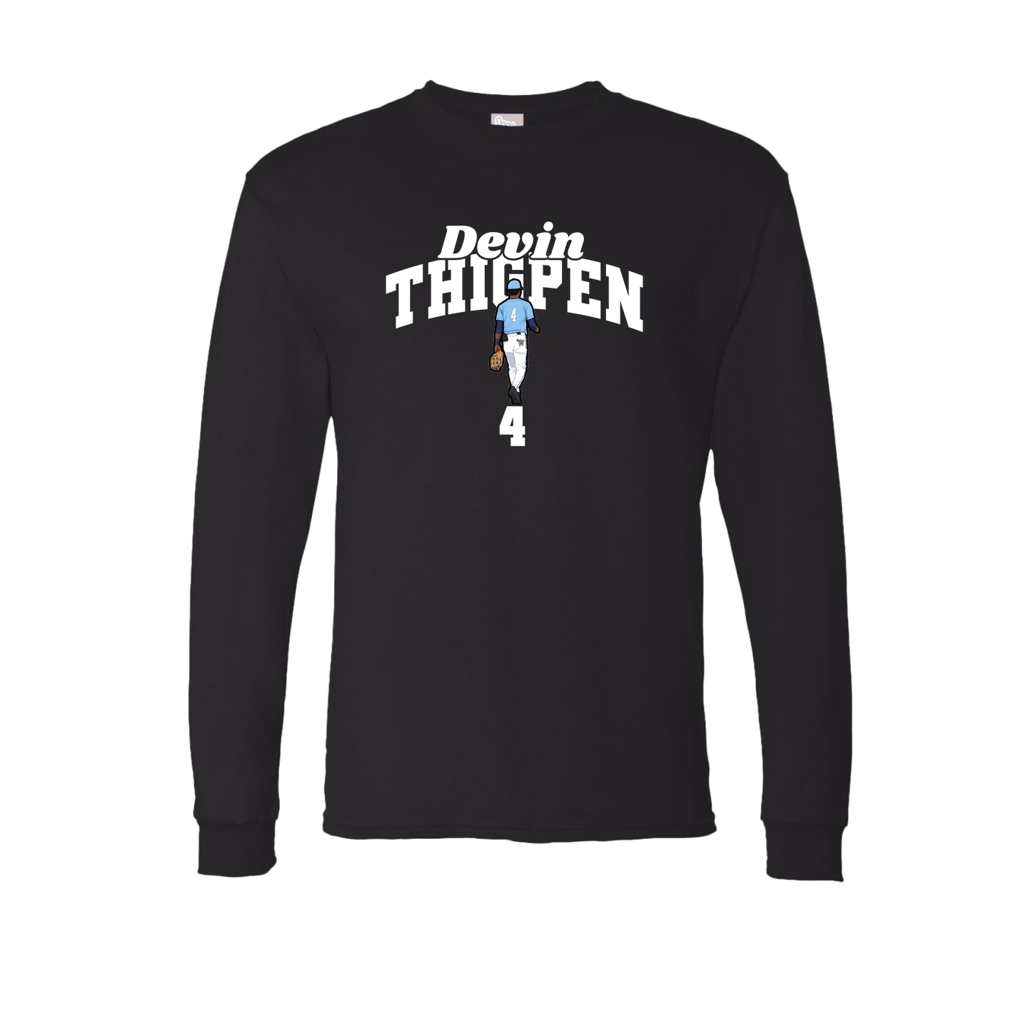 Long Sleeve Tee — Signature Arch in Black