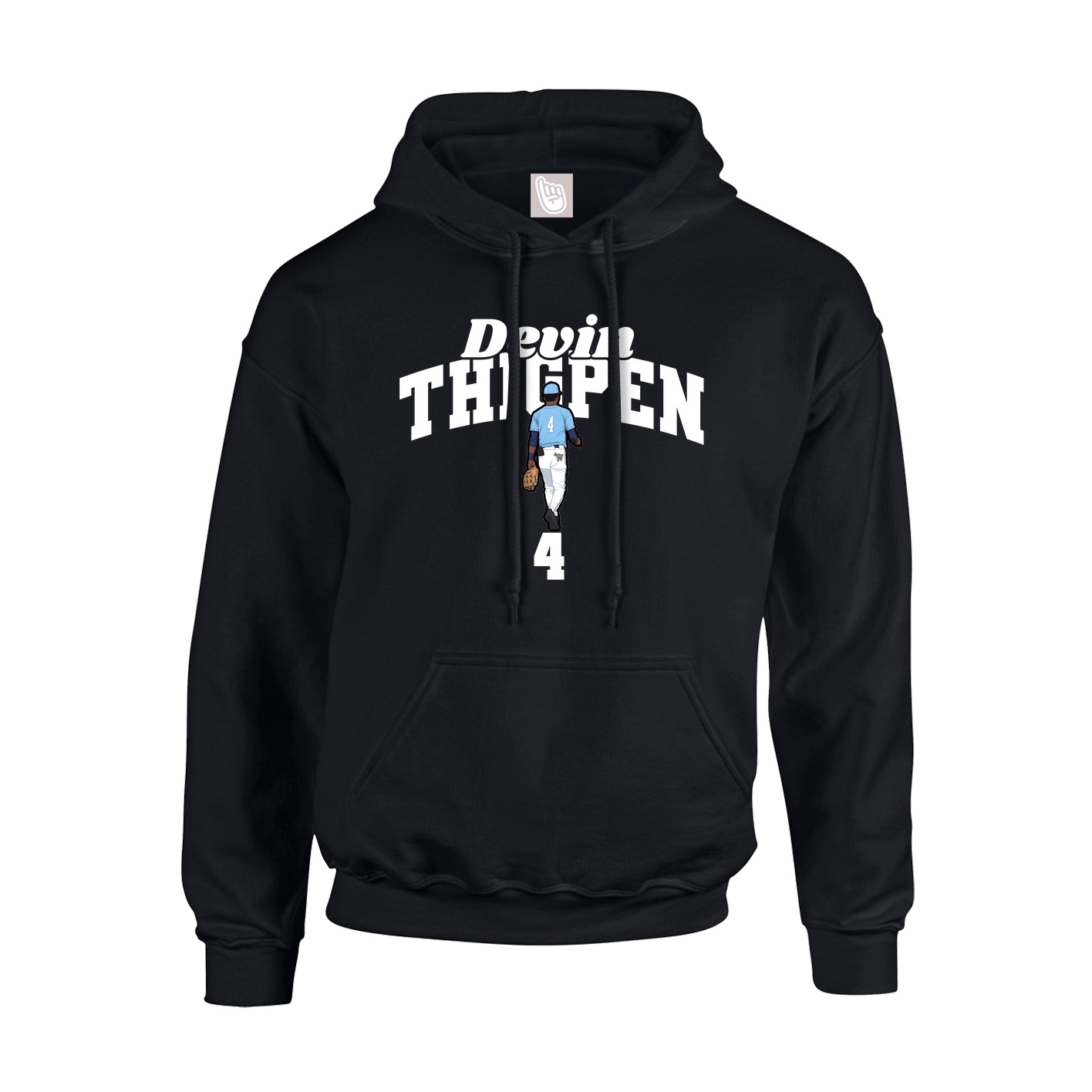 Youth Hoodie — Signature Arch in Black