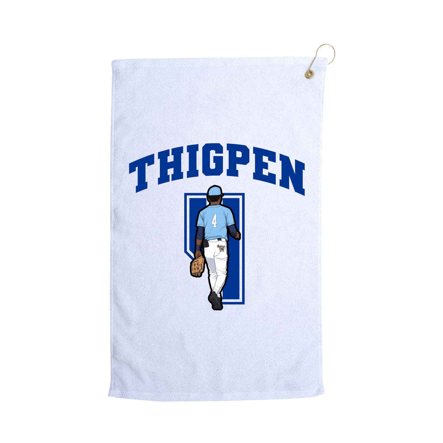 Golf Towel — Number in White