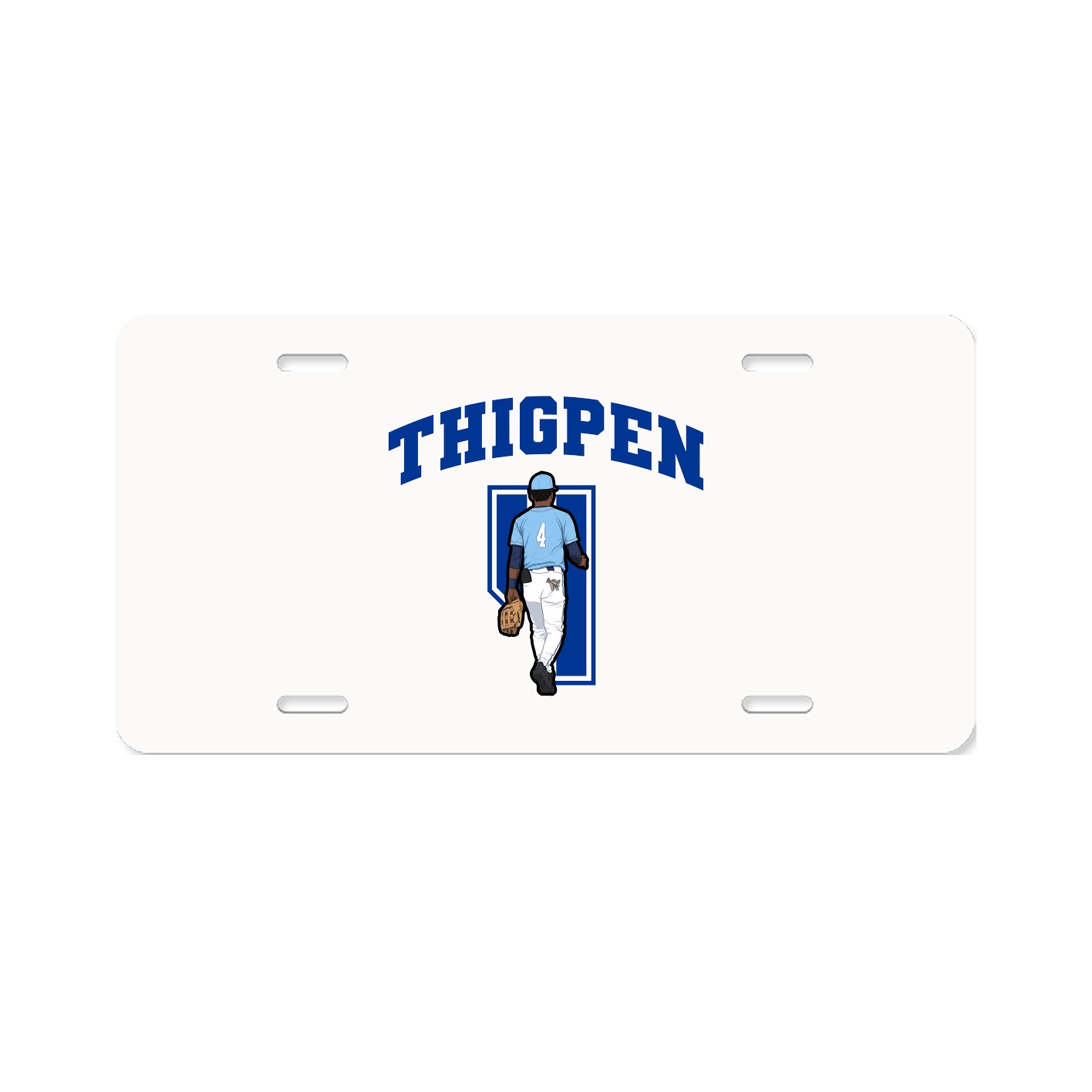 License Plate — Number in Classic