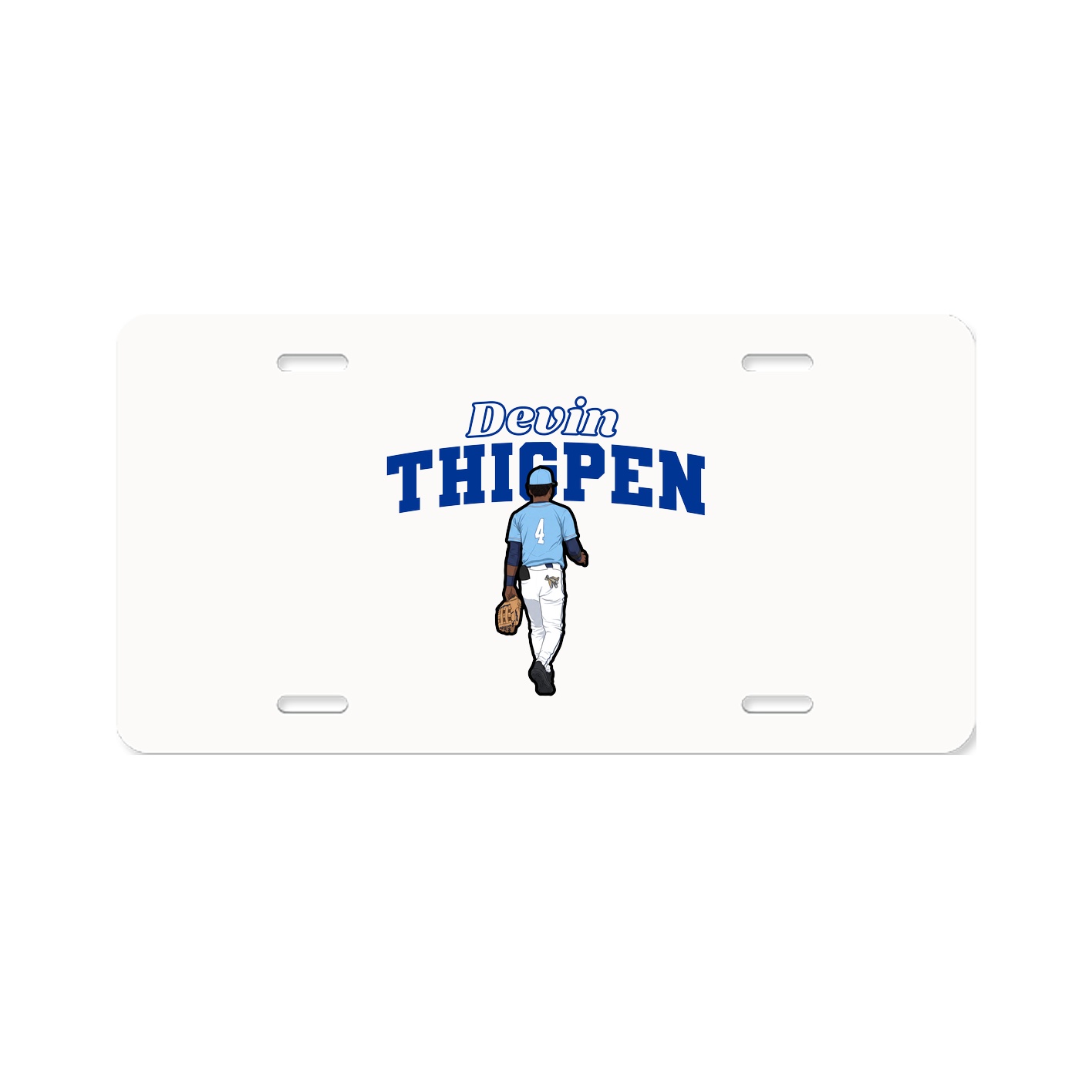 License Plate — Name Arch in Classic