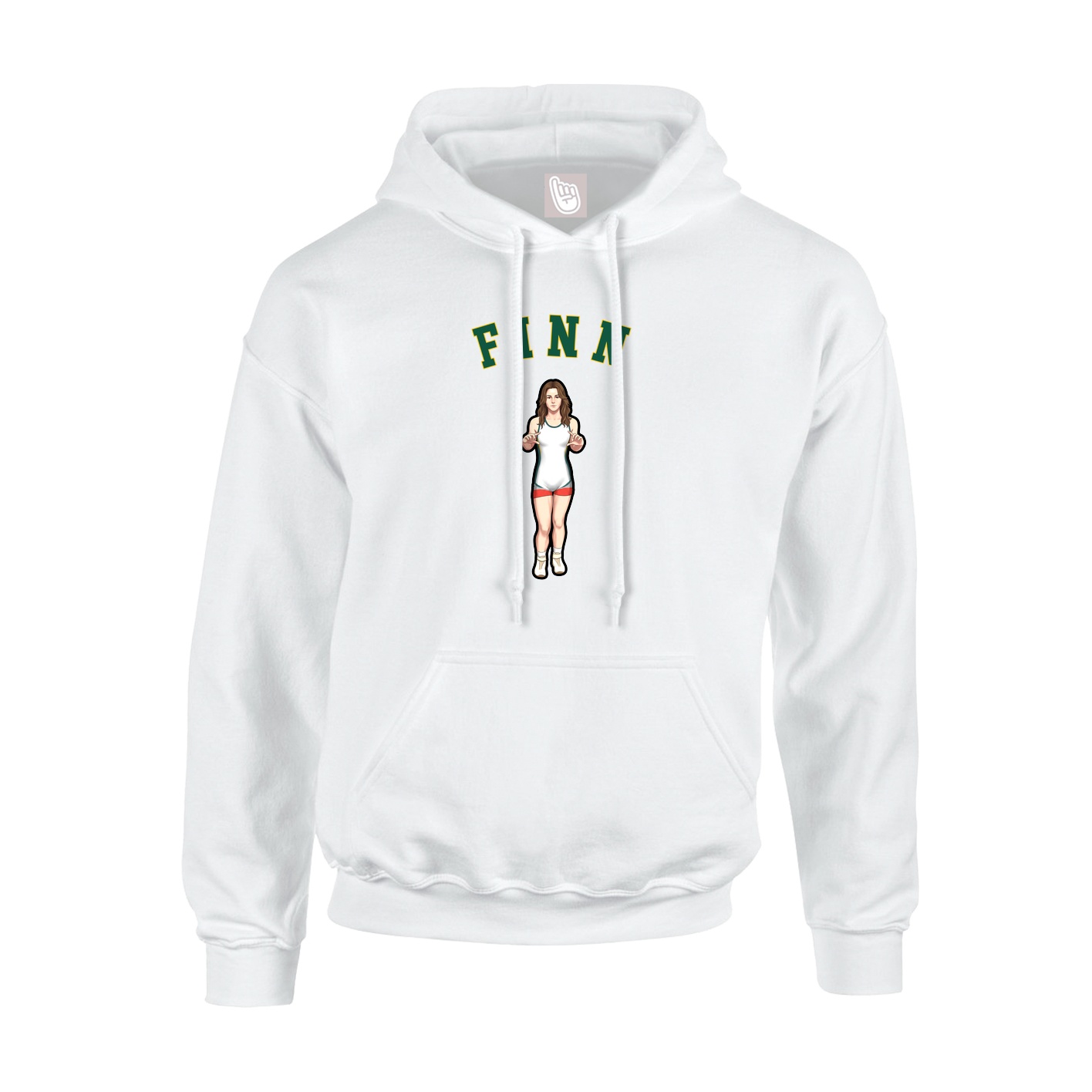 Youth Hoodie — Shirsey Arch in White