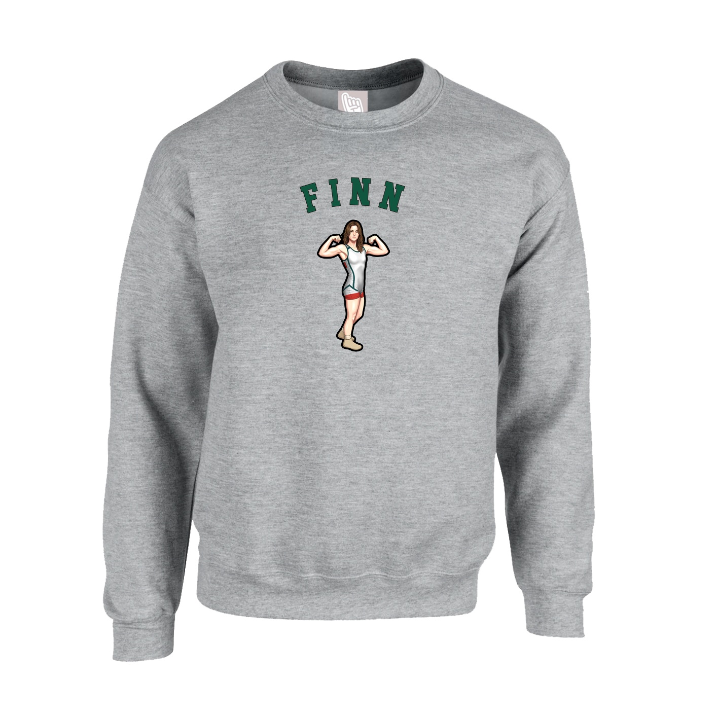 Fleece Crew — Shirsey Arch in Grey