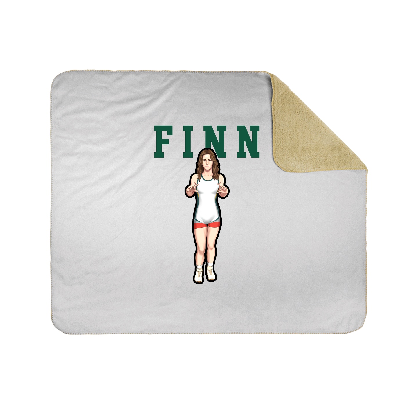Throw Blanket — Shirsey in White