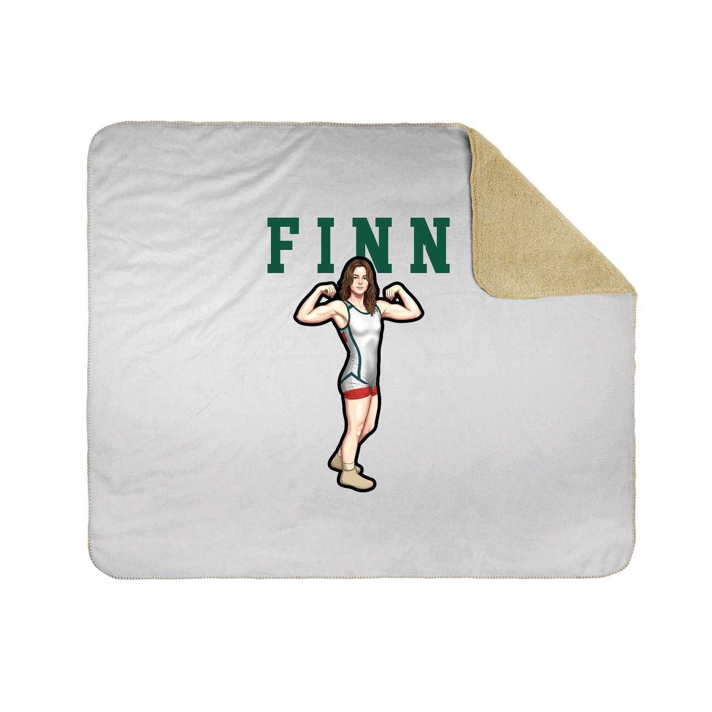 Throw Blanket — Shirsey in White