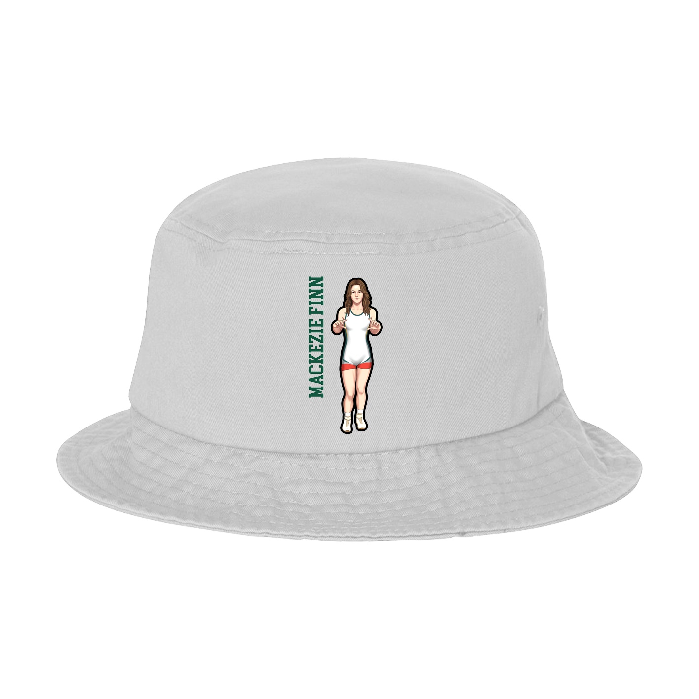 Bucket Cap — Name Vertical in White