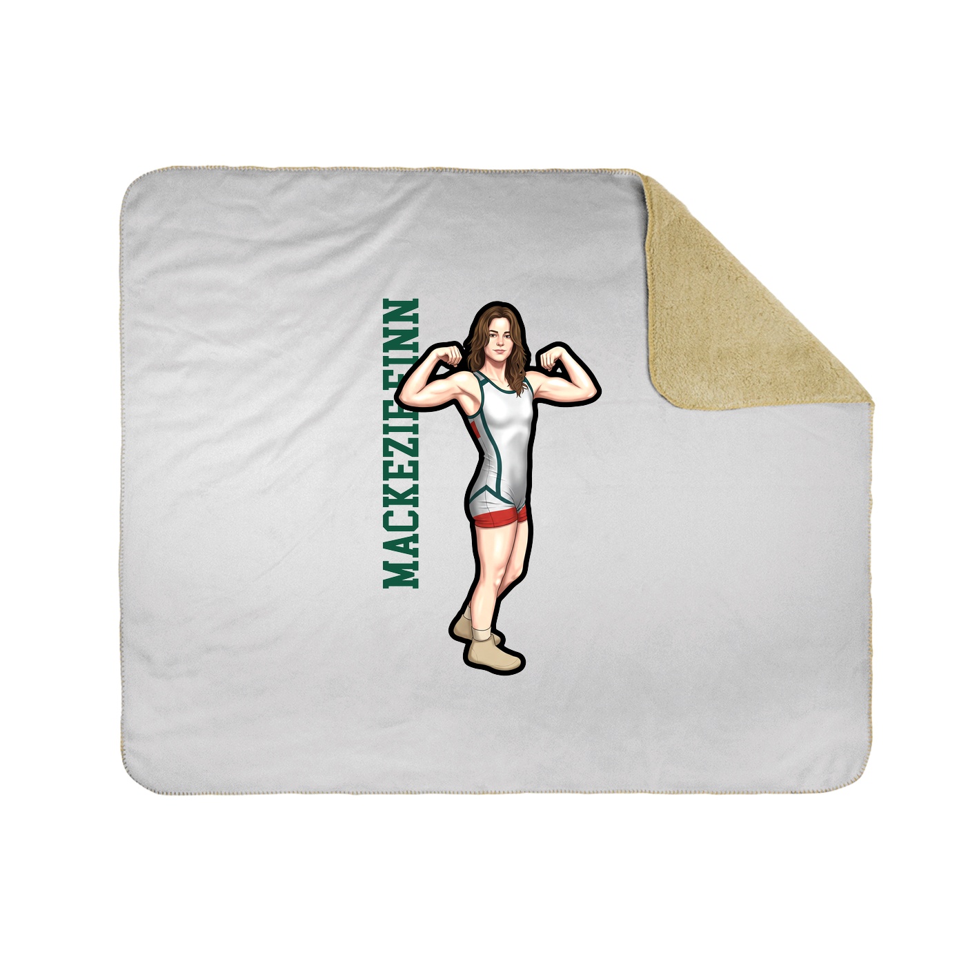 50x60 Sherpa Lined Throw Blanket