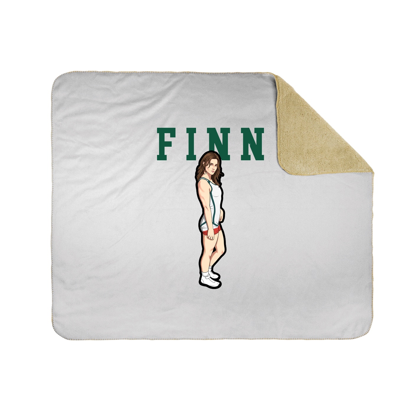 Throw Blanket — Shirsey in White