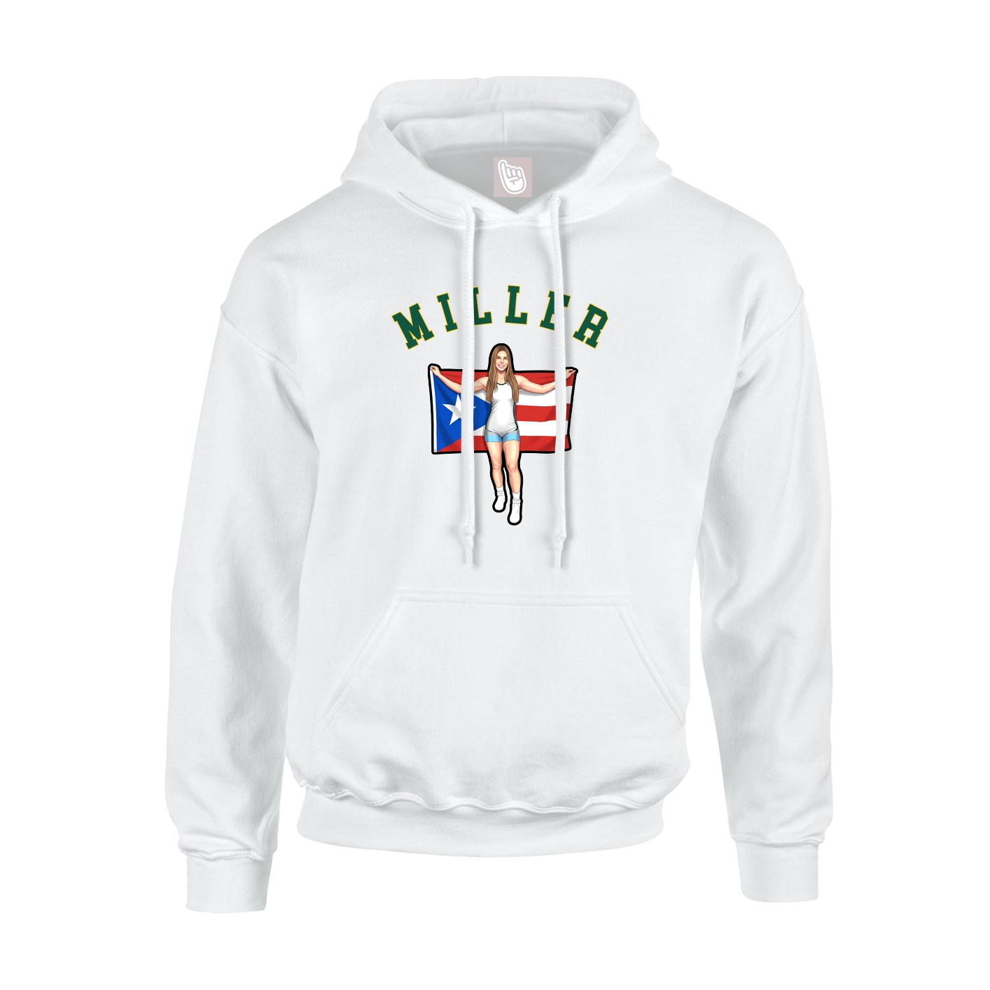 Youth Hoodie — Shirsey Arch in White