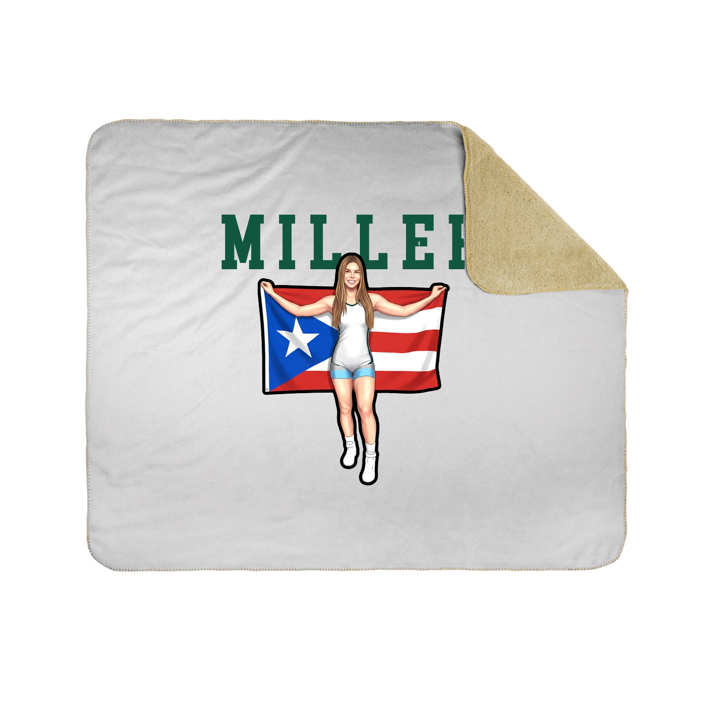 Throw Blanket — Shirsey in White