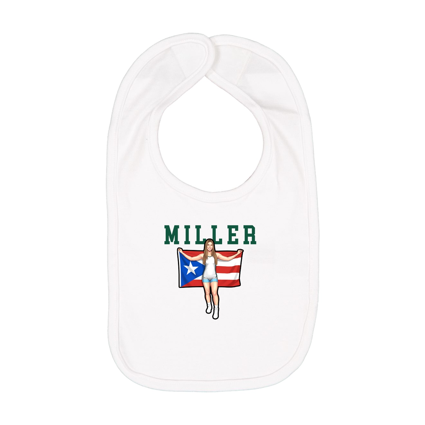 Infant Bib — Shirsey in White
