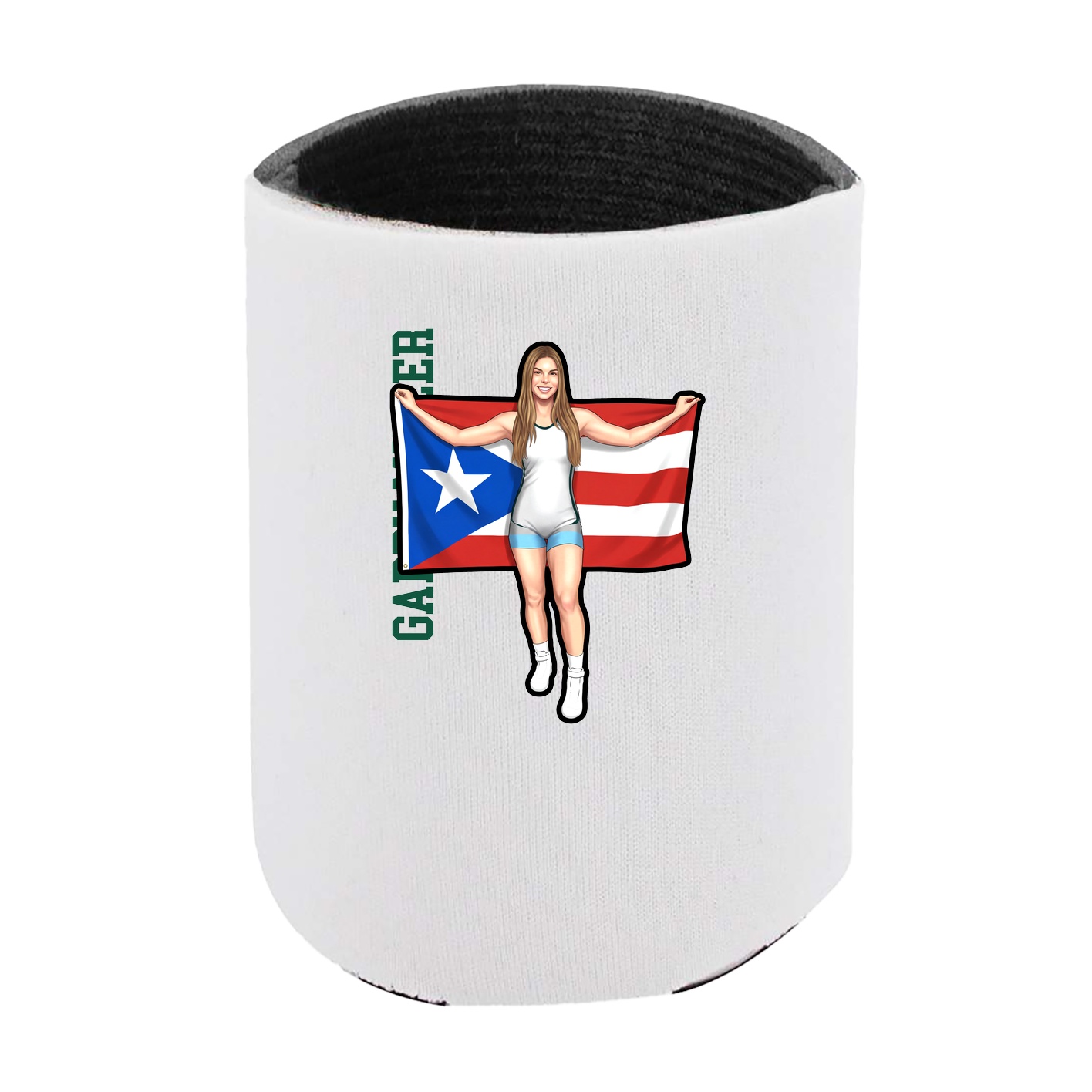Can Holder — Name Vertical in White