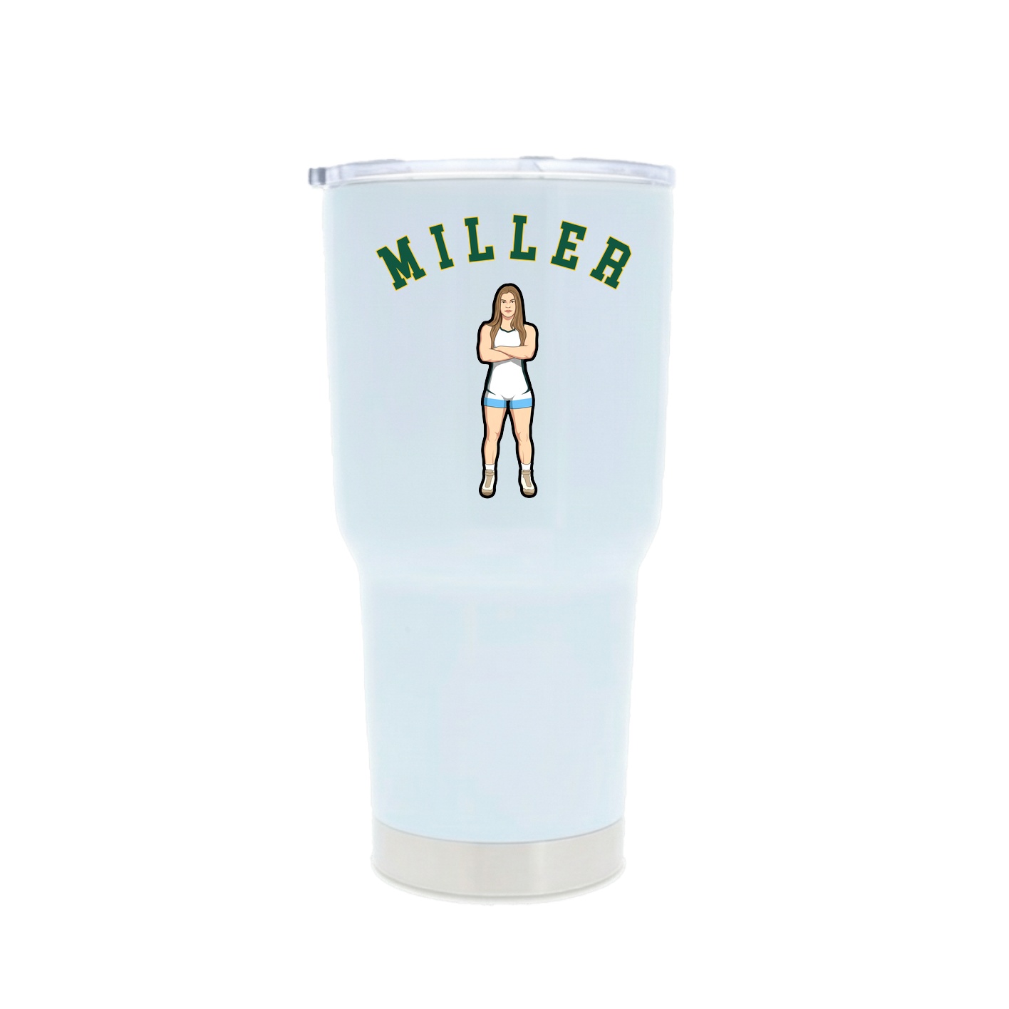 30oz Stainless Steel Tumbler — Shirsey Arch in White