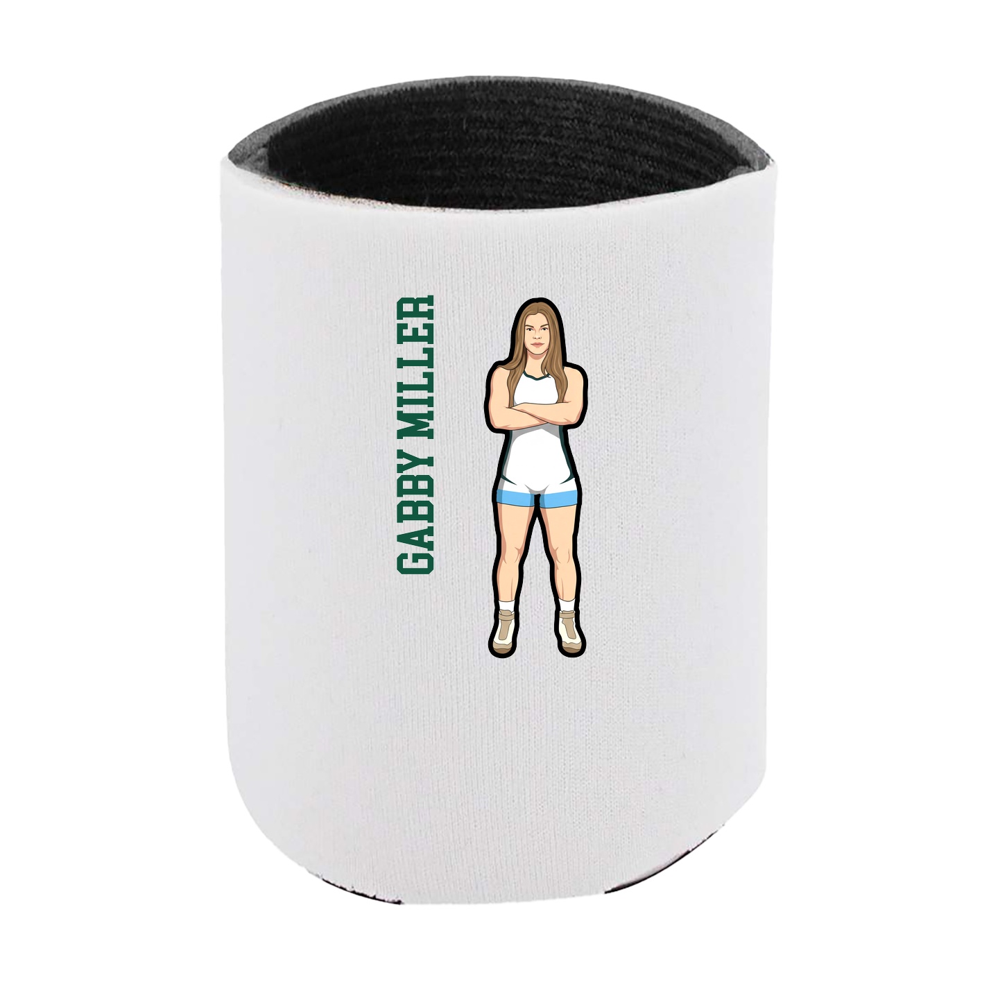 Can Holder — Name Vertical in White