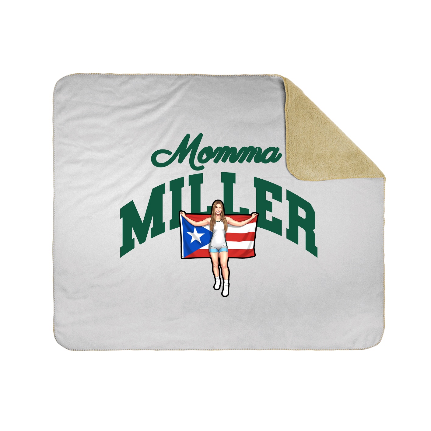 Throw Blanket — Mothers Day Arch in White