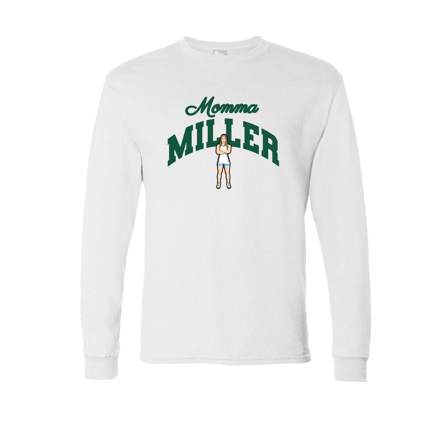 Long Sleeve Tee — Mothers Day Arch in White