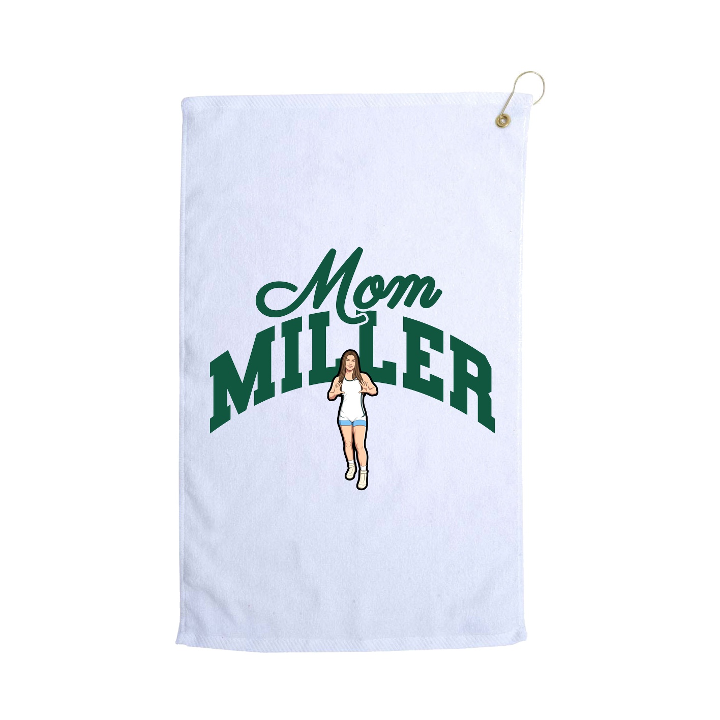 Golf Towel — Mothers Day Arch in White