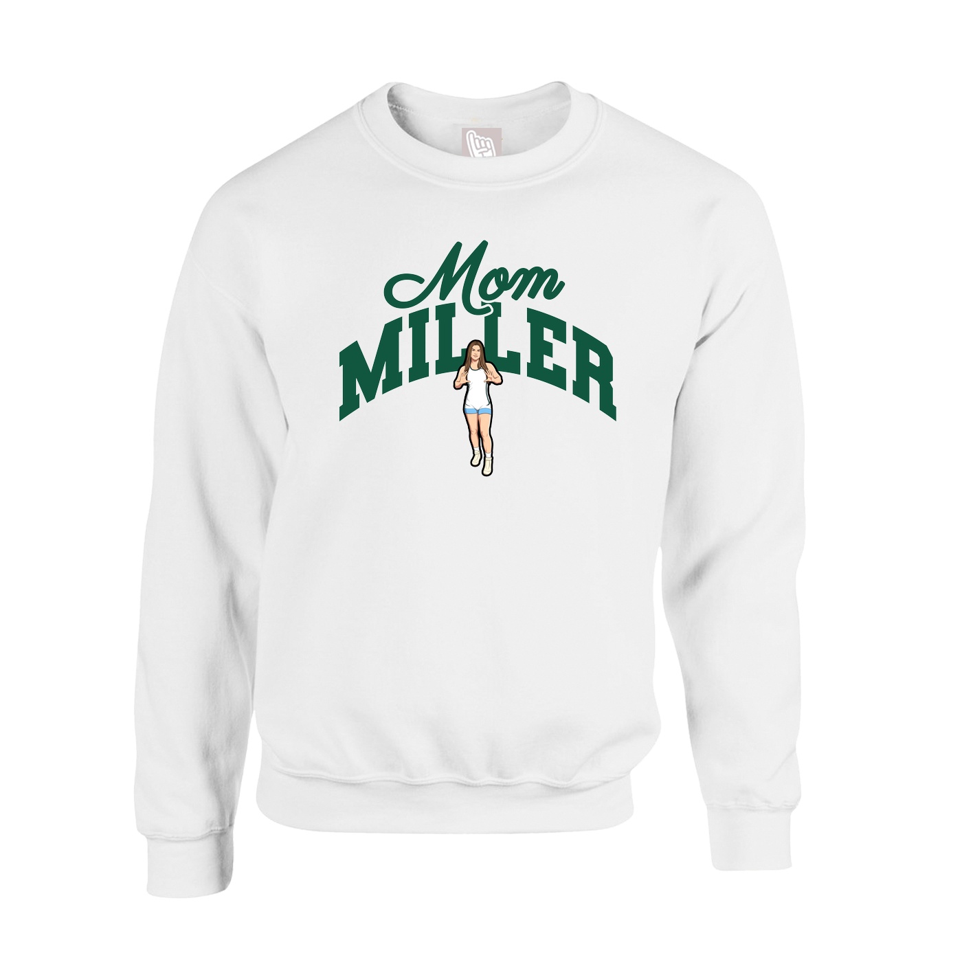 Fleece Crew — Mothers Day Arch in White