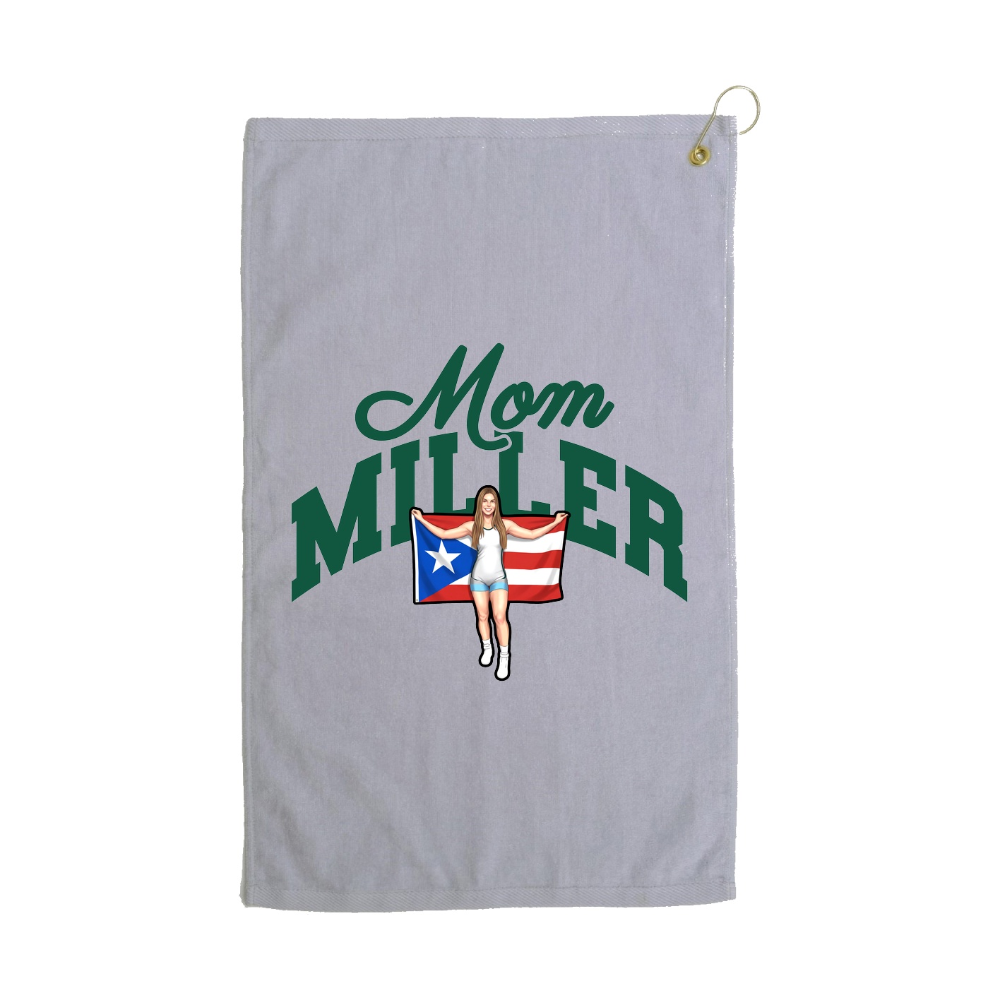 Golf Towel — Mothers Day Arch in Grey