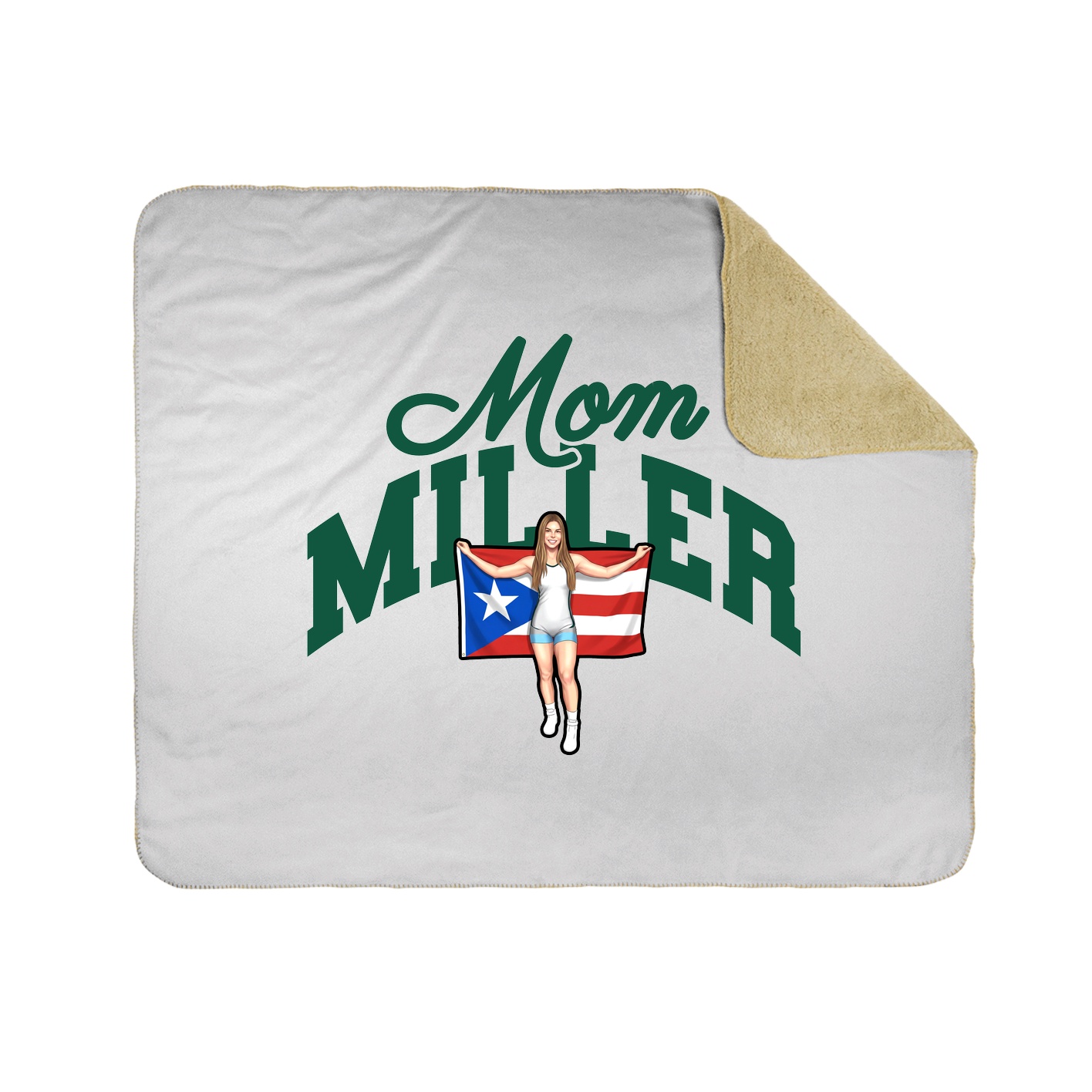 Throw Blanket — Mothers Day Arch in White