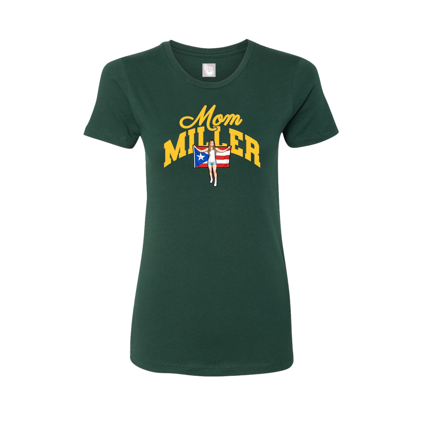 Womens Tee — Mothers Day Arch in Green