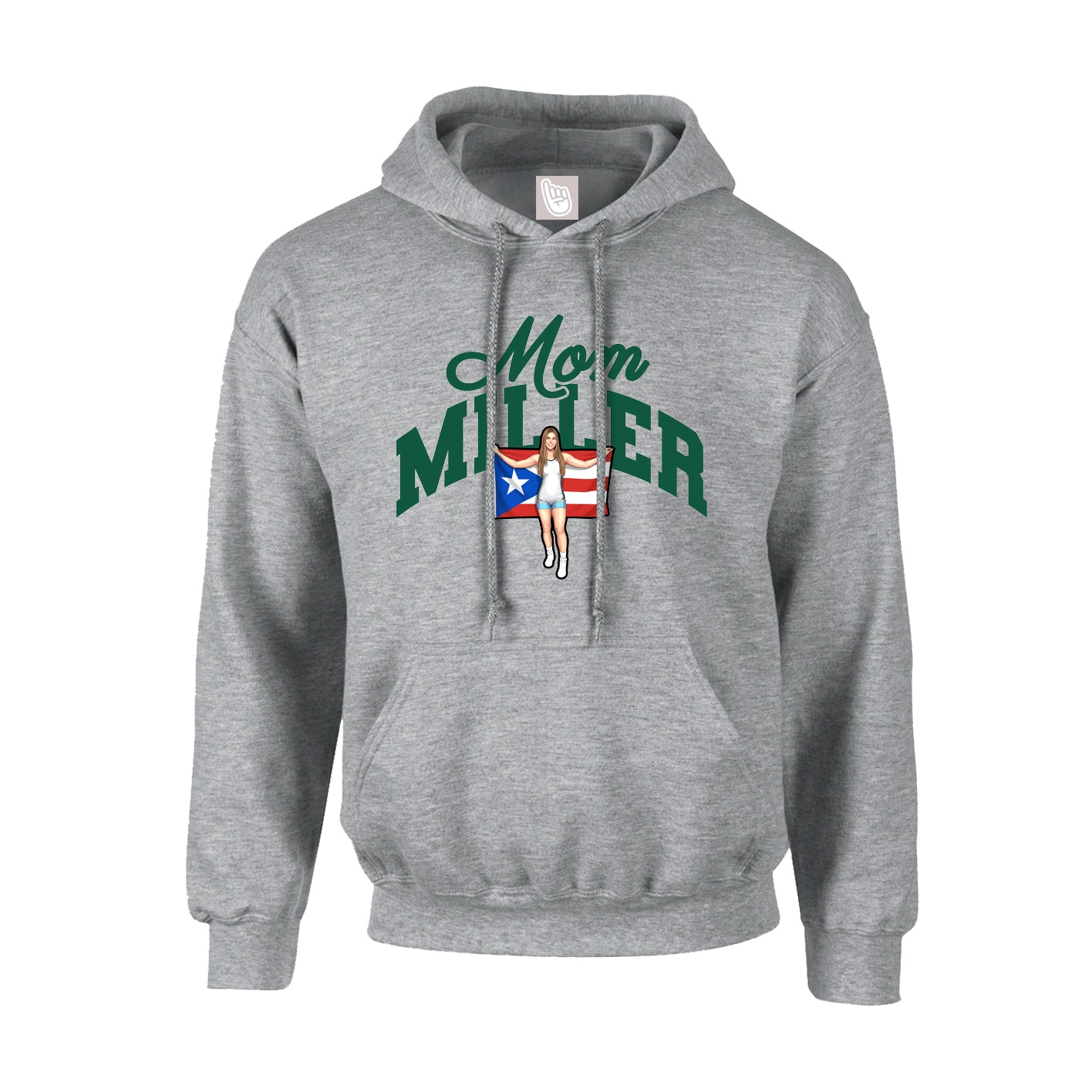 Youth Hoodie — Mothers Day Arch in Grey