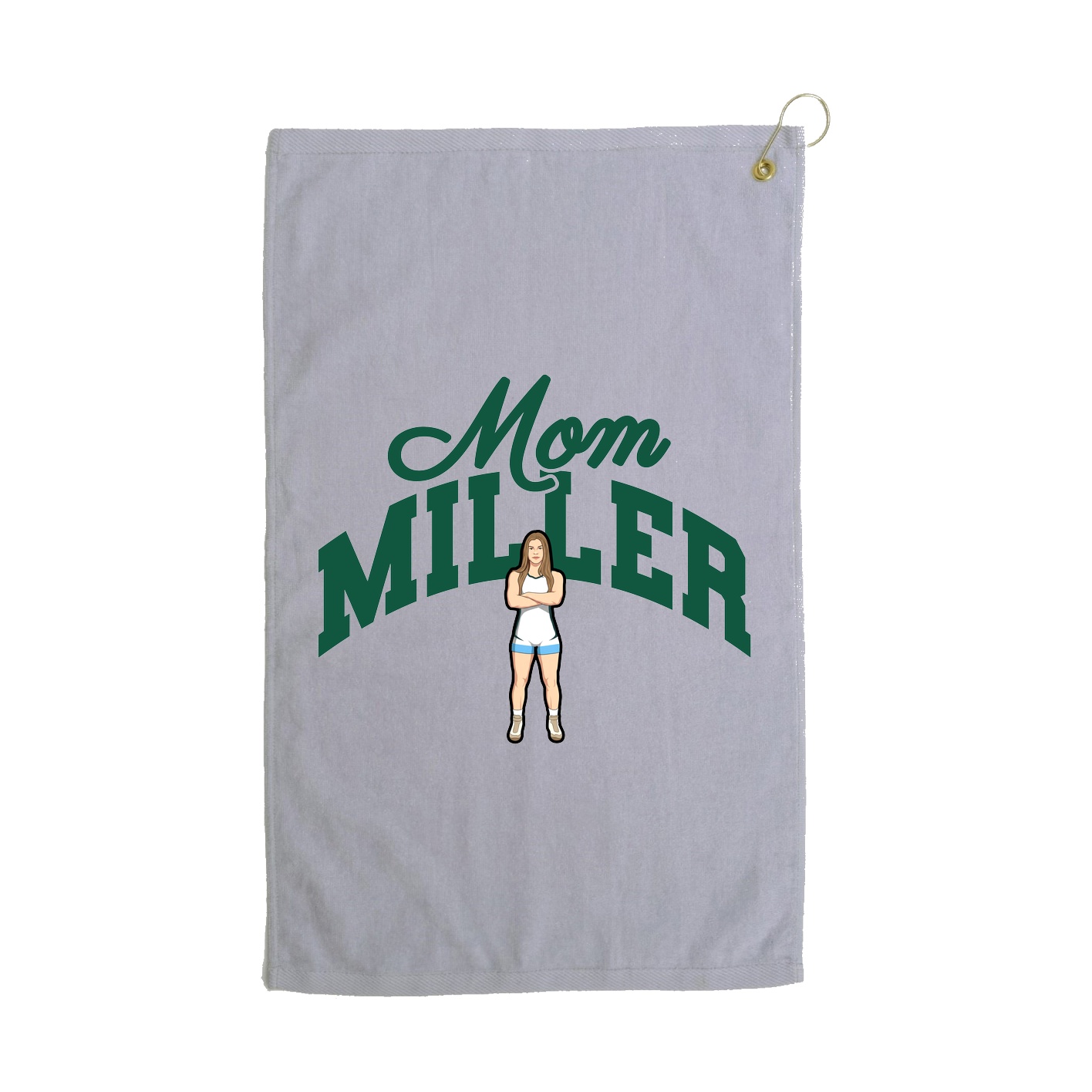 Golf Towel — Mothers Day Arch in Grey