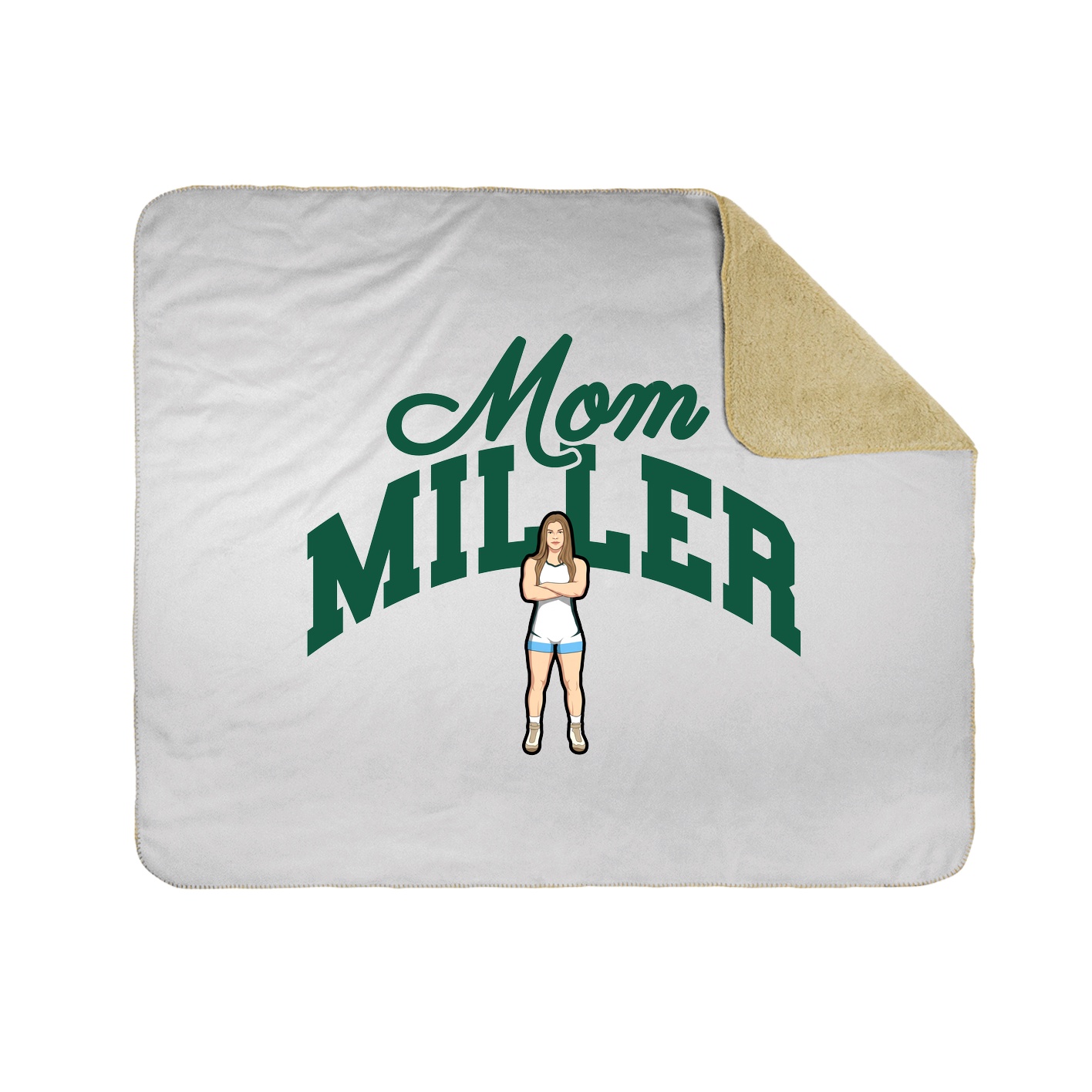 Throw Blanket — Mothers Day Arch in White