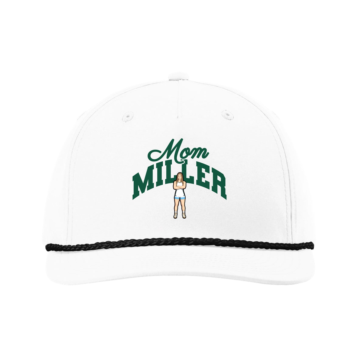 Five-Panel Classic Rope Cap — Mothers Day Arch in White