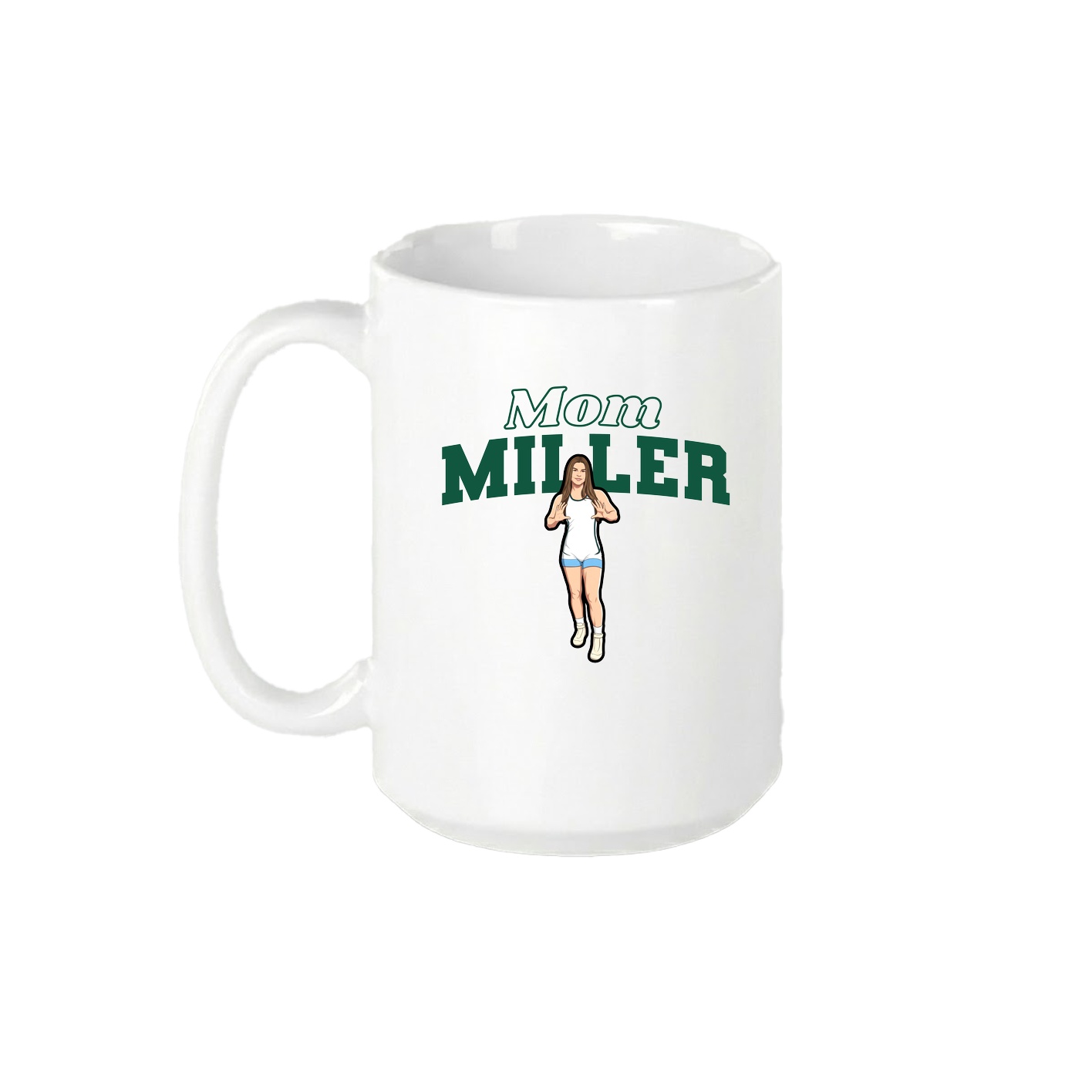15oz Coffee Mug — Mothers Day Block in White
