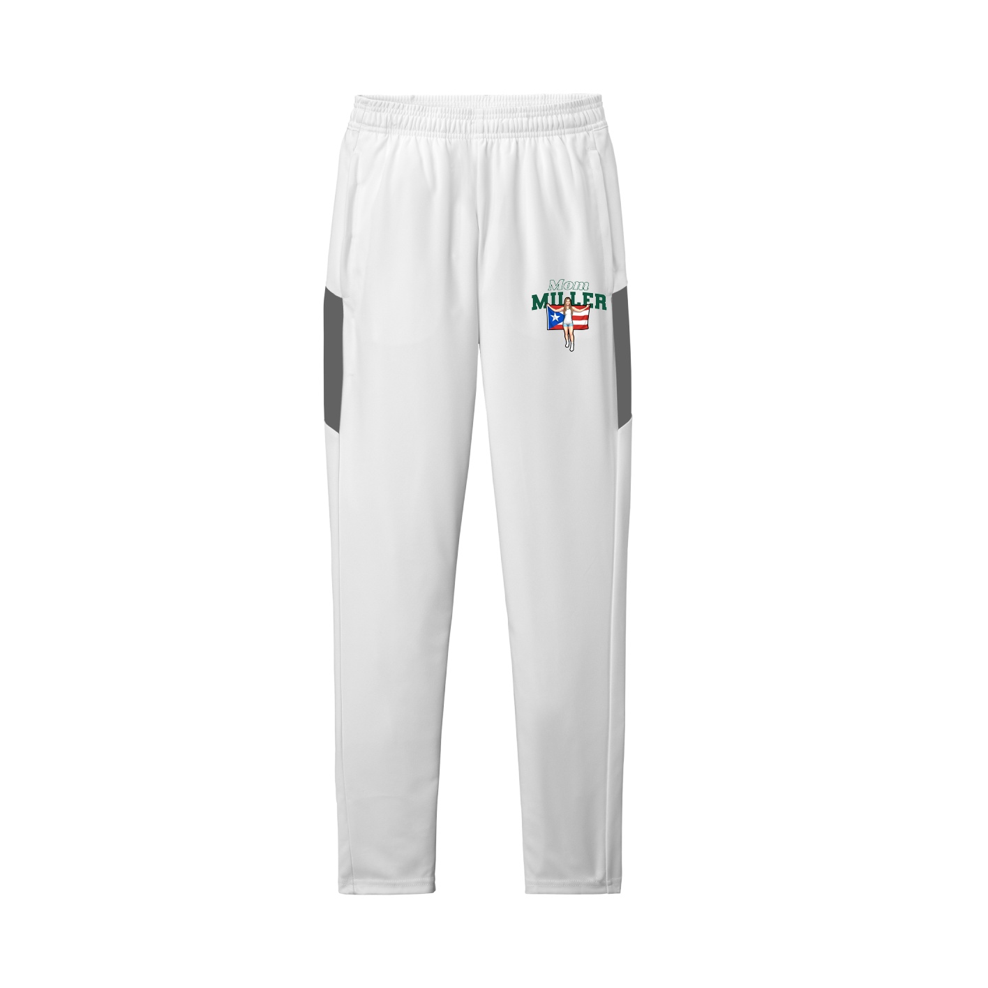Team Travel Pant — Mothers Day Block in White/Grey