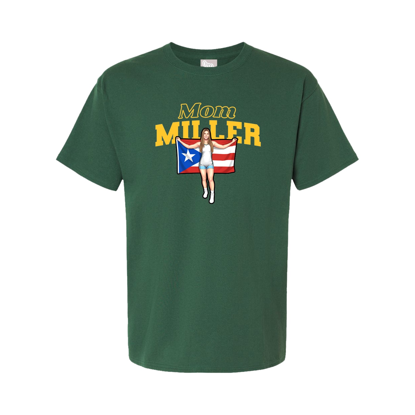 Youth Tee — Mothers Day Block in Green