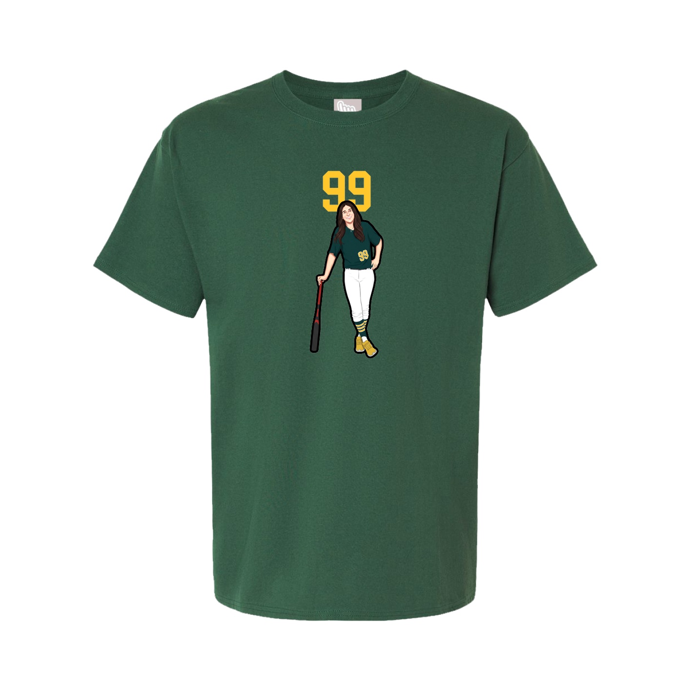 Tee — Number Top in Green