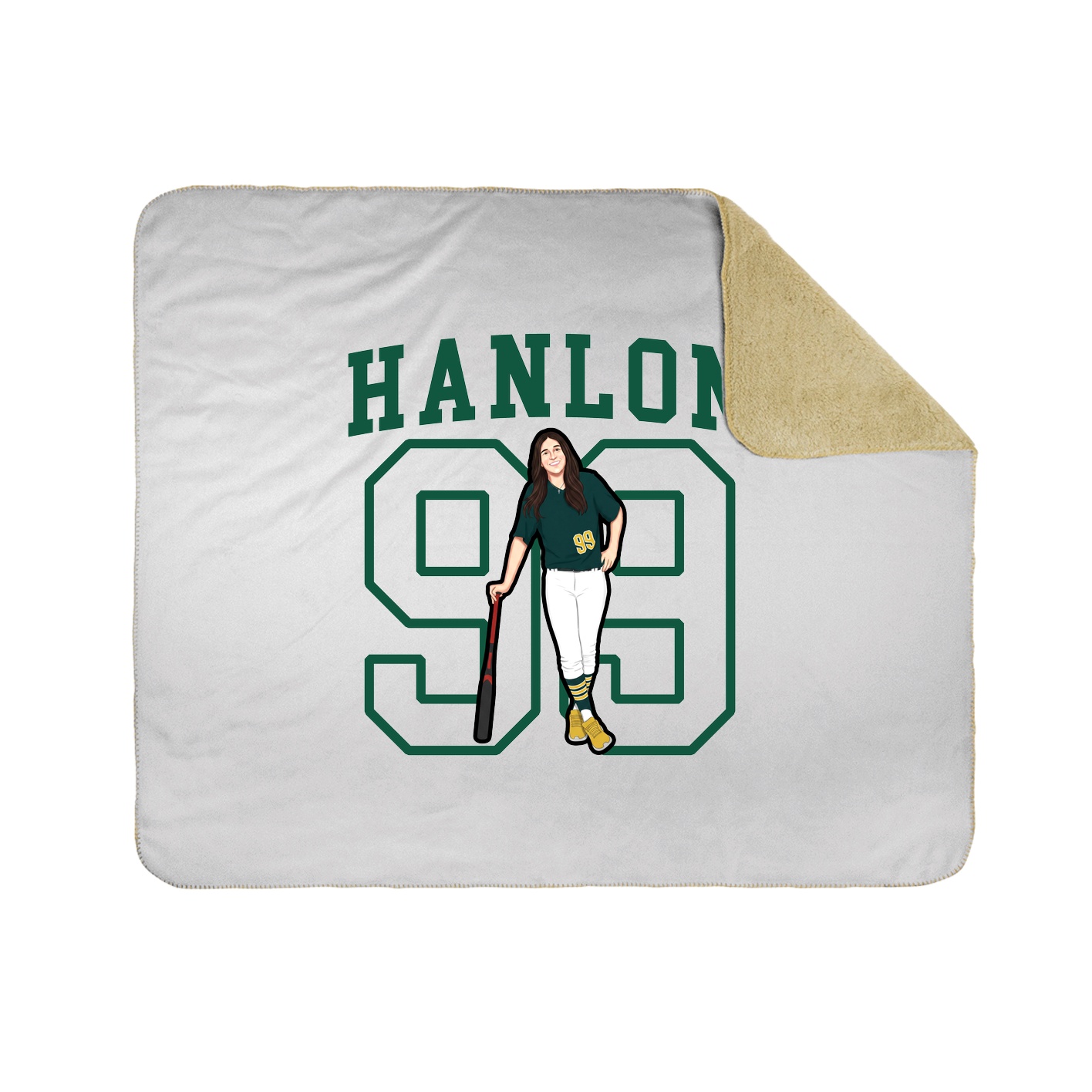 Throw Blanket — Shirsey in White