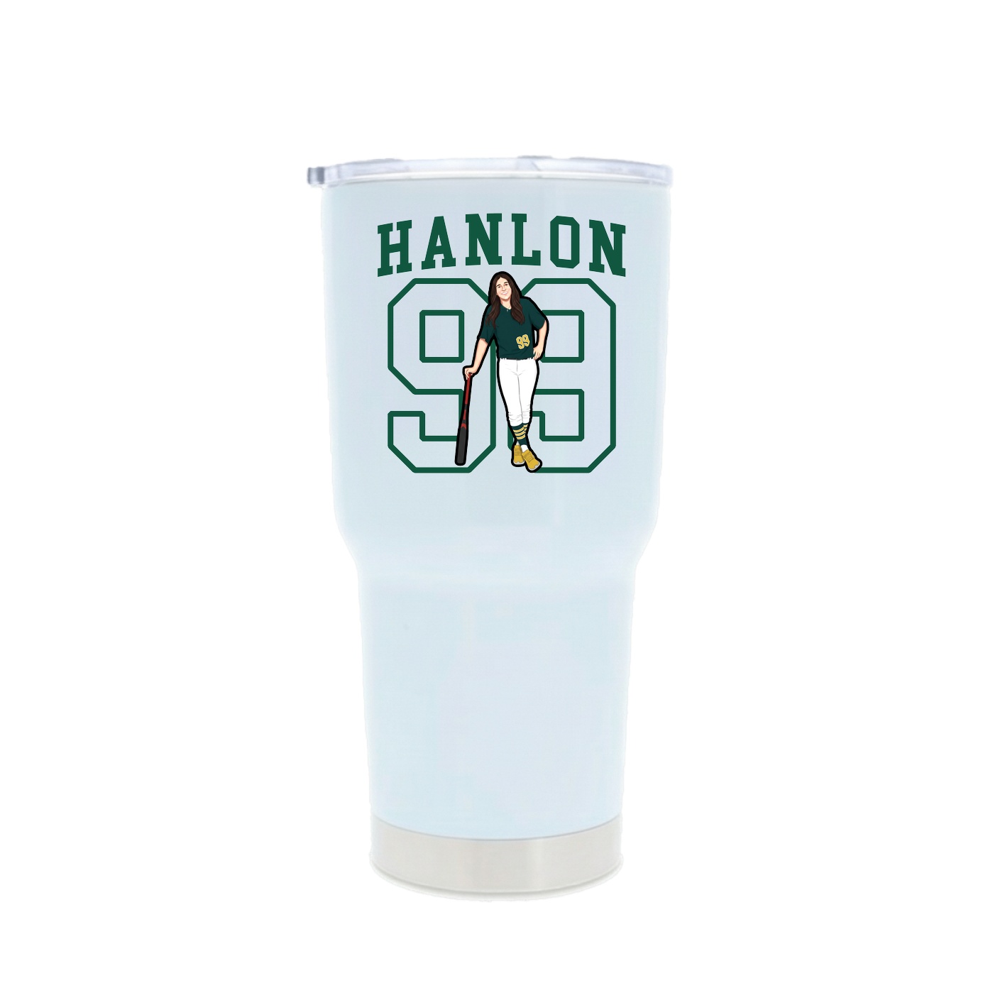 30oz Stainless Steel Tumbler — Shirsey in White