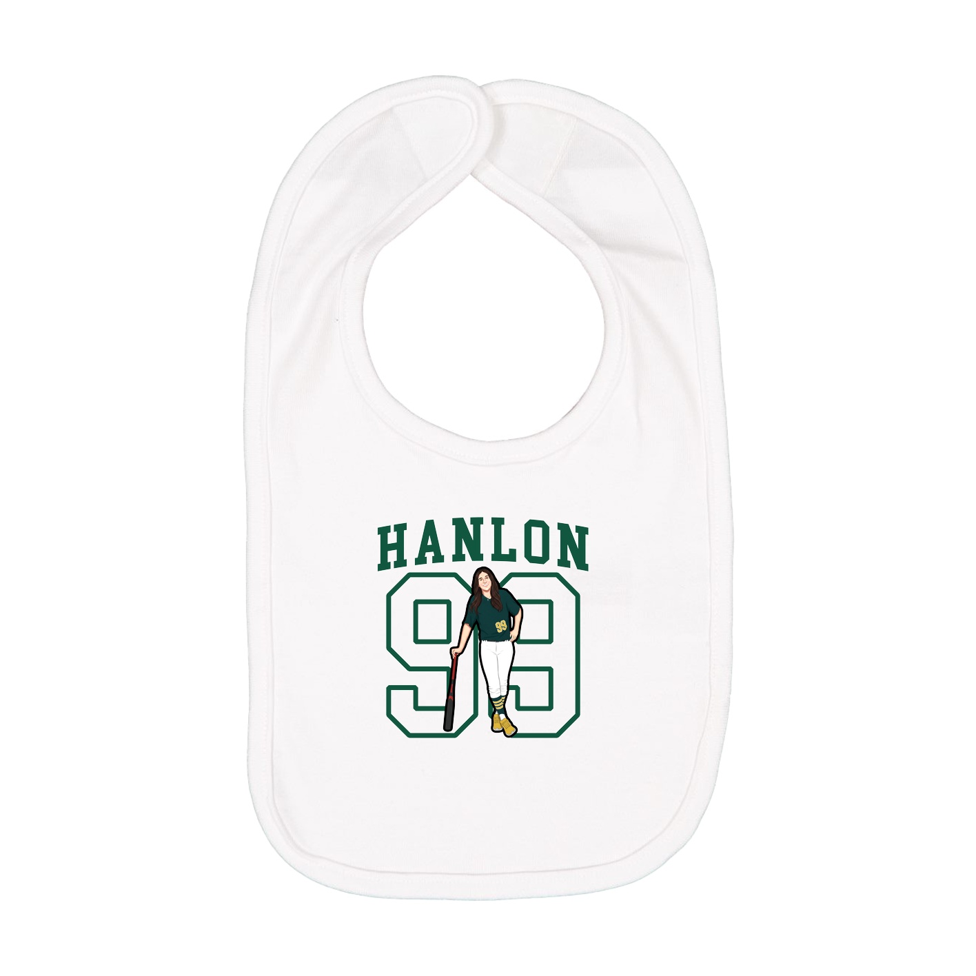 Infant Bib — Shirsey in White