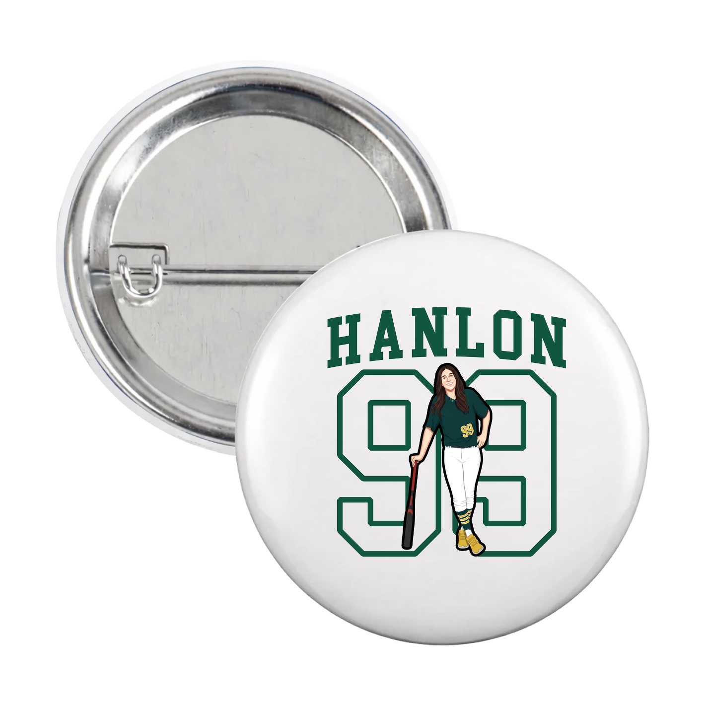 Game Day Button — Shirsey in White