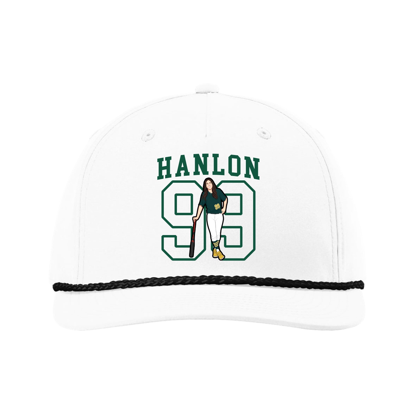 Five-Panel Classic Rope Cap — Shirsey in White