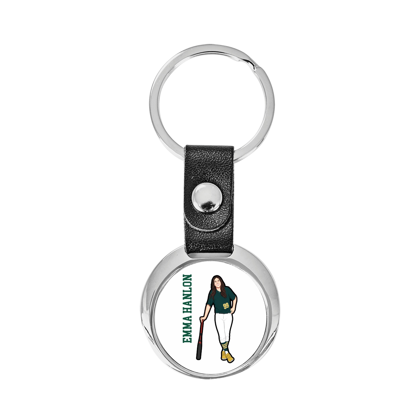 Key Chain — Name Vertical in Classic