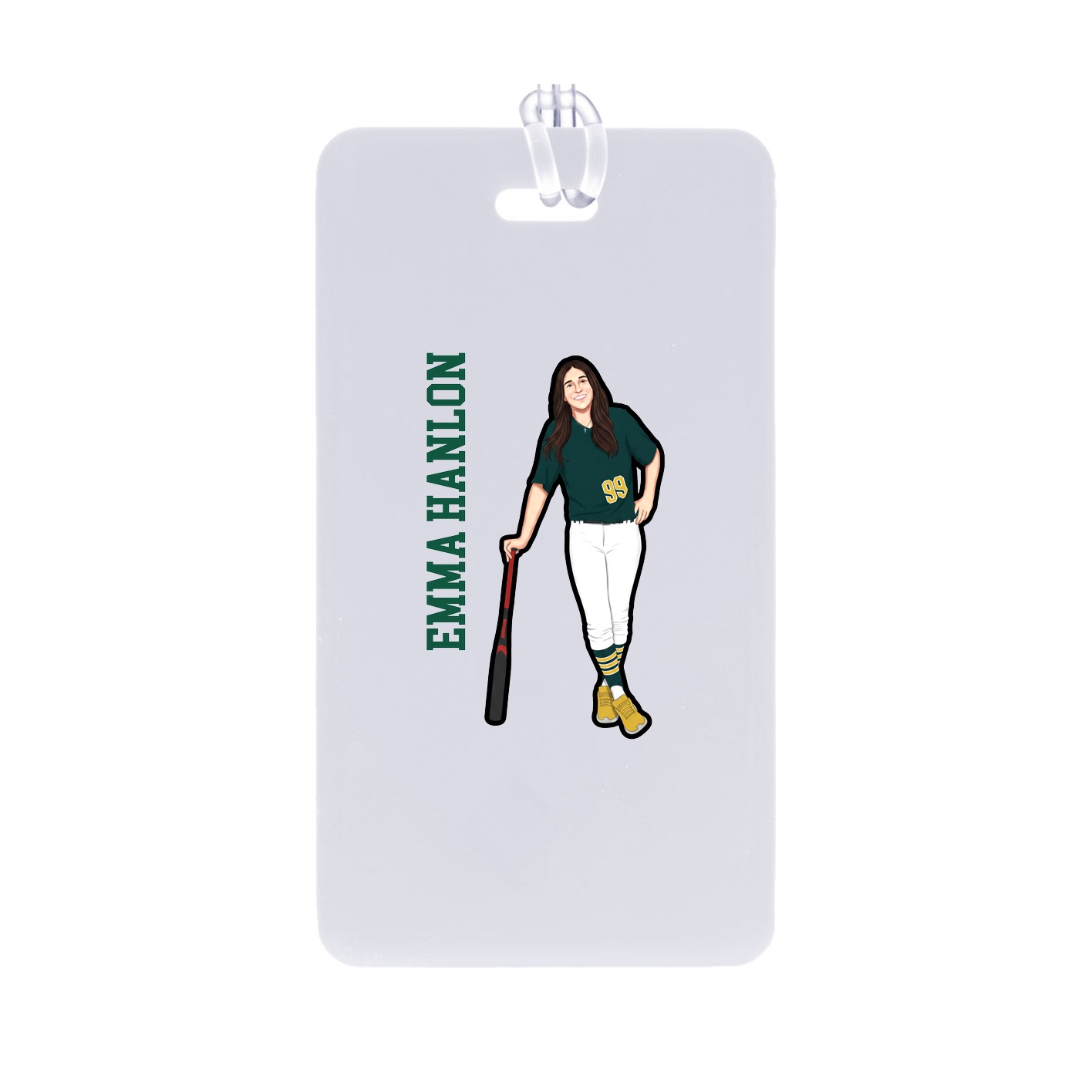 Bag Tag — Name Vertical in Classic