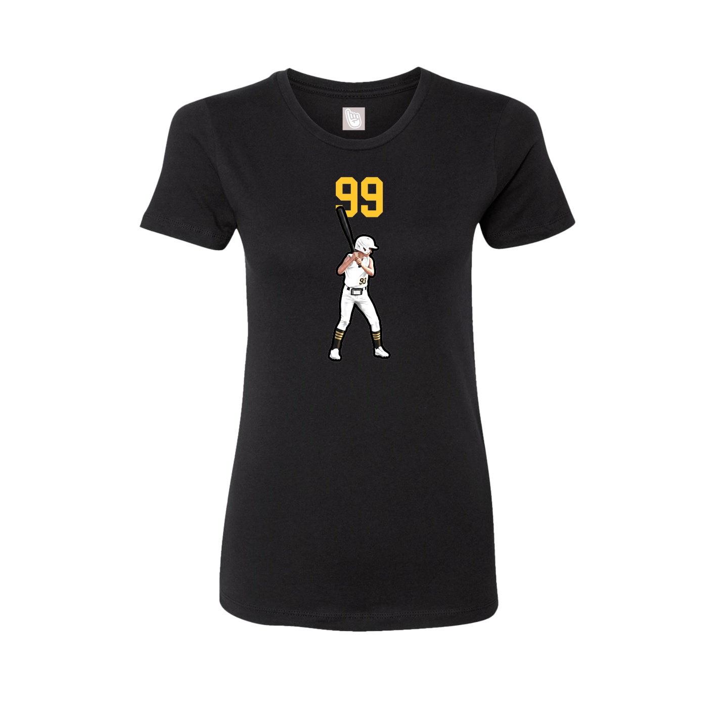 Womens Tee — Number Top in Black