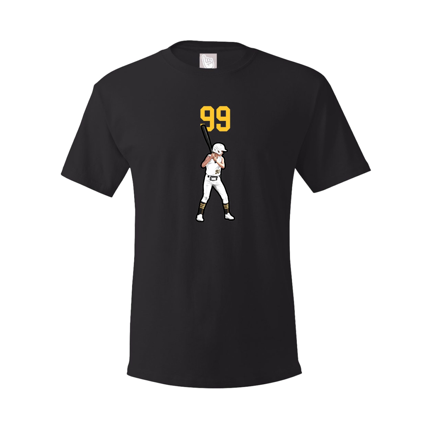 Youth Tee — Number Top in Black