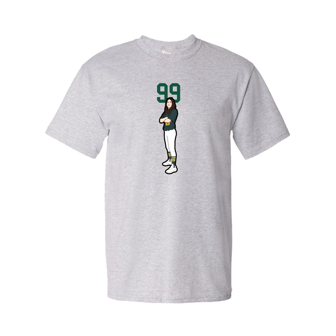 Tee — Number Top in Grey
