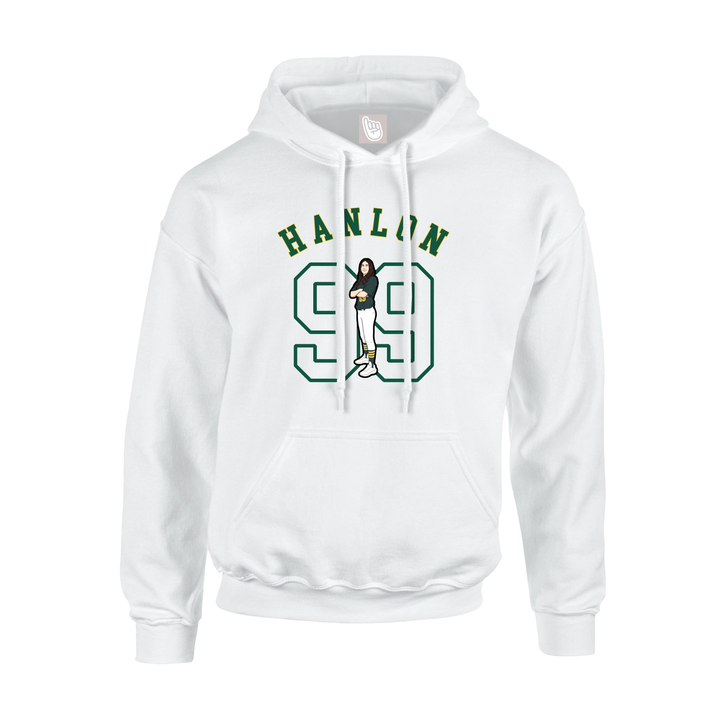 Youth Hoodie — Shirsey Arch in White