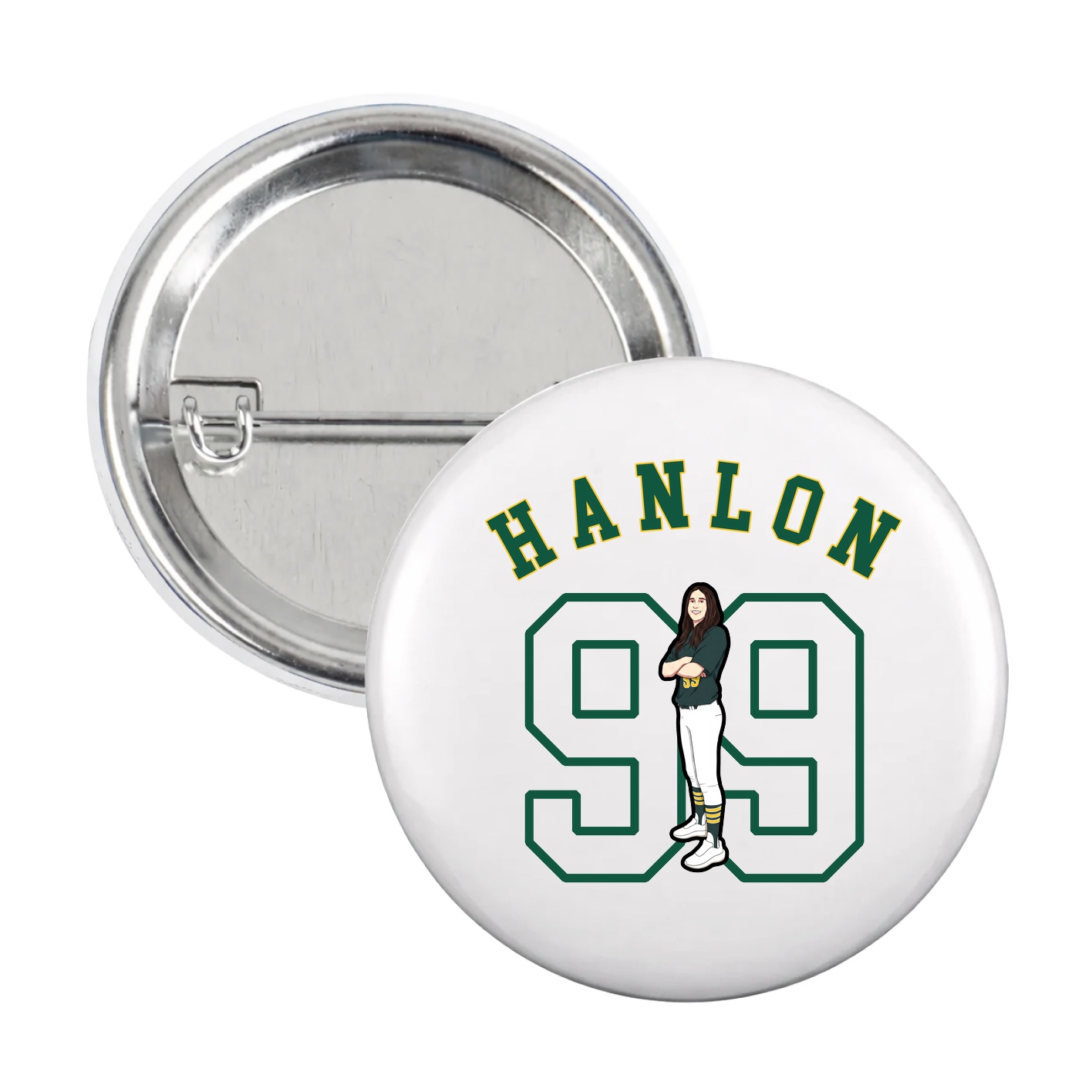 Game Day Button — Shirsey Arch in White
