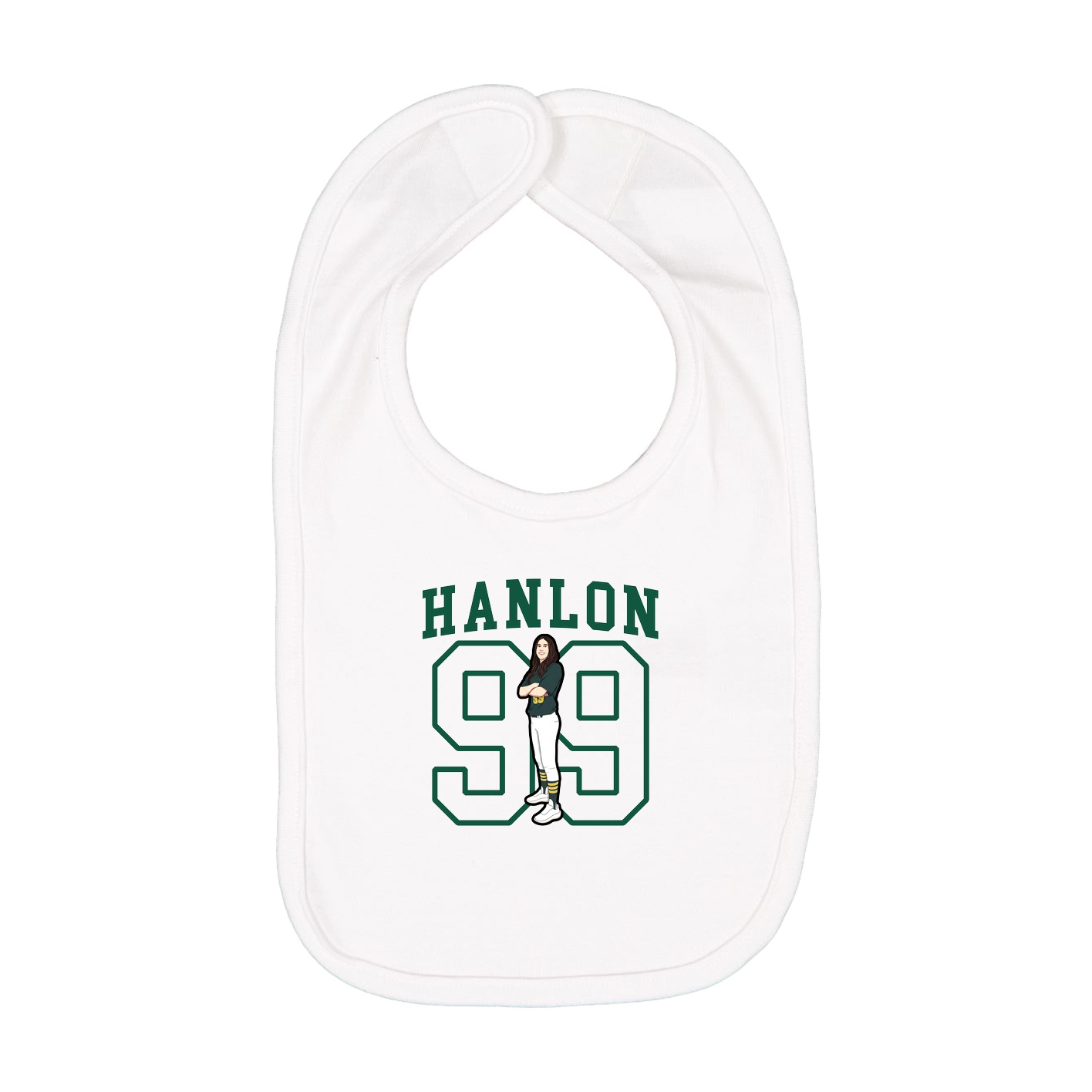 Infant Bib — Shirsey in White