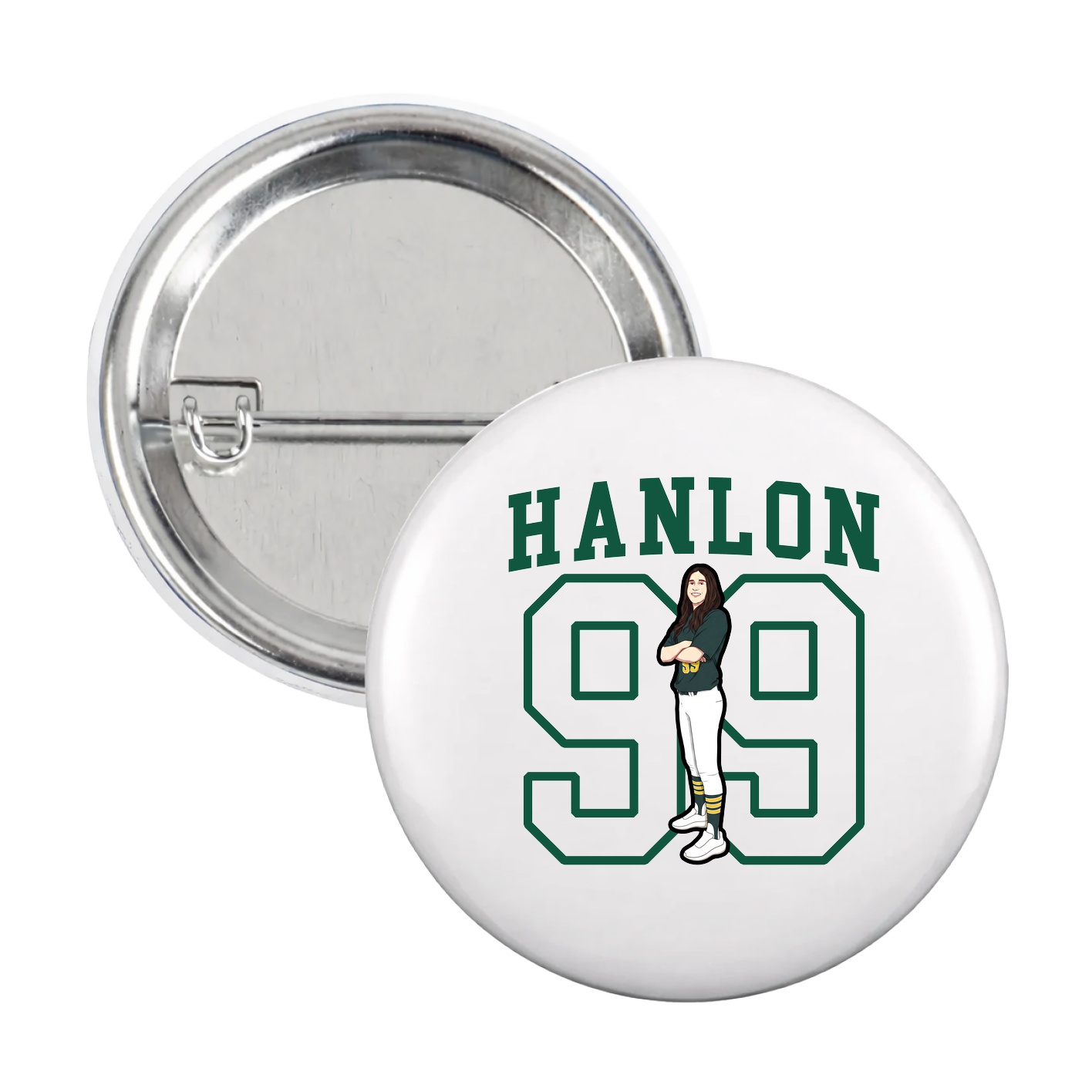 Game Day Button — Shirsey in White