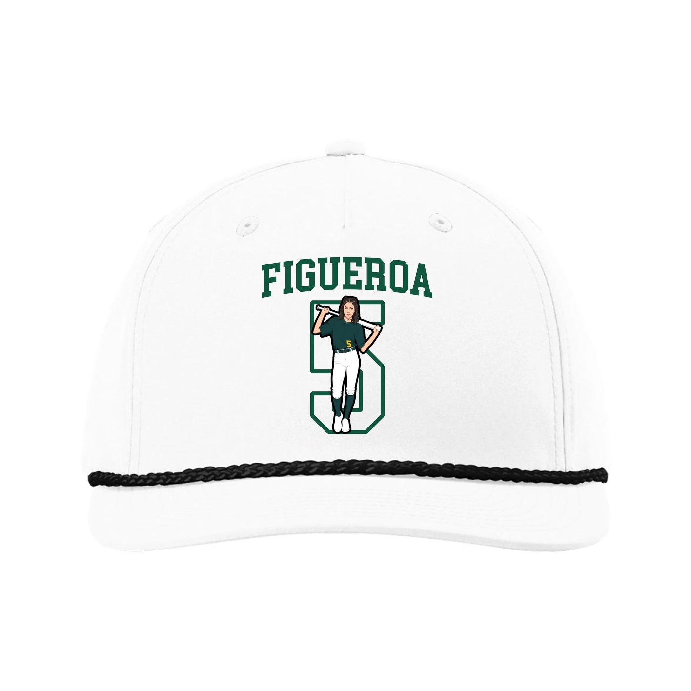 Five-Panel Classic Rope Cap — Shirsey in White